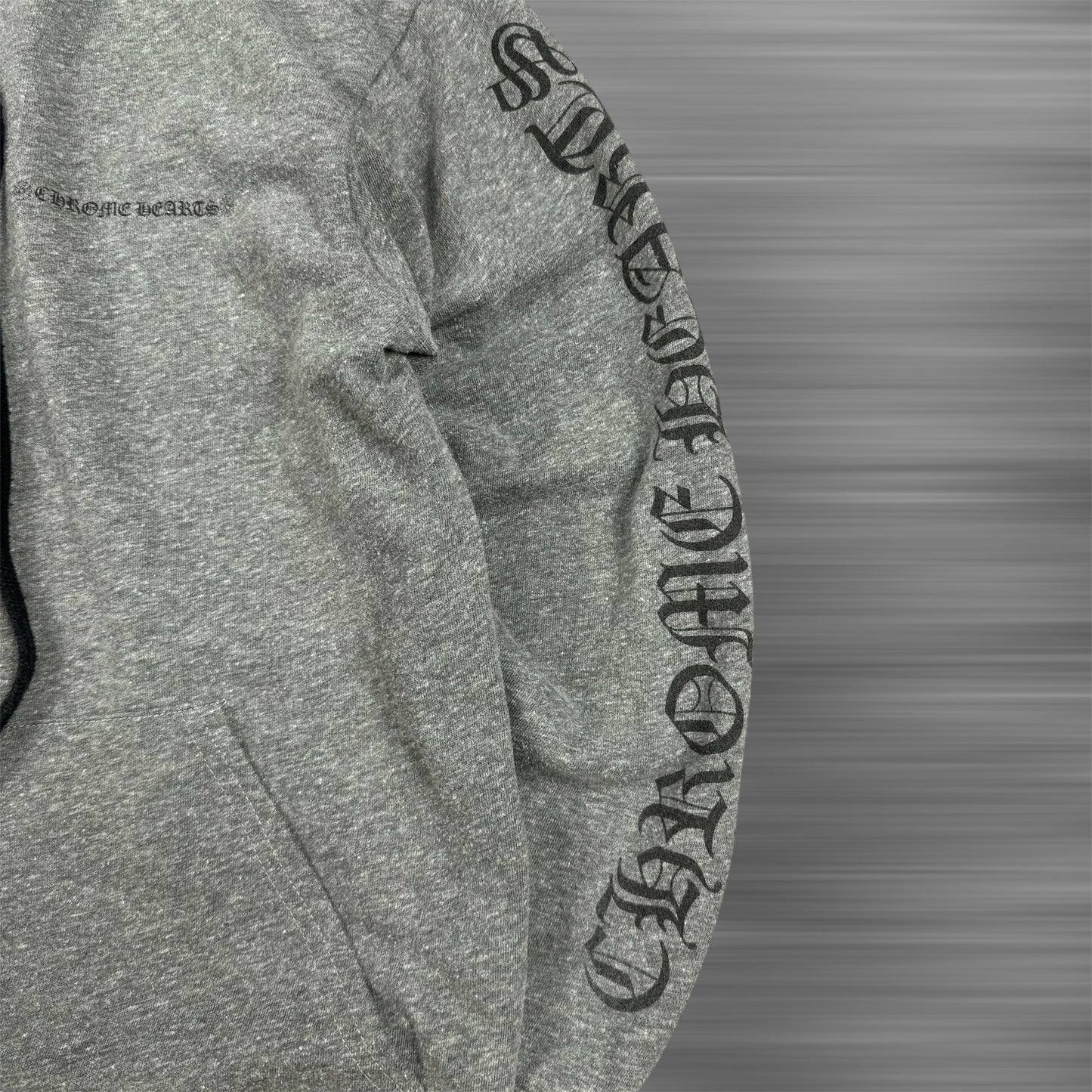 Chrome Hearts T-Bar F*** You Zip-Up Hoodie Heather Grey