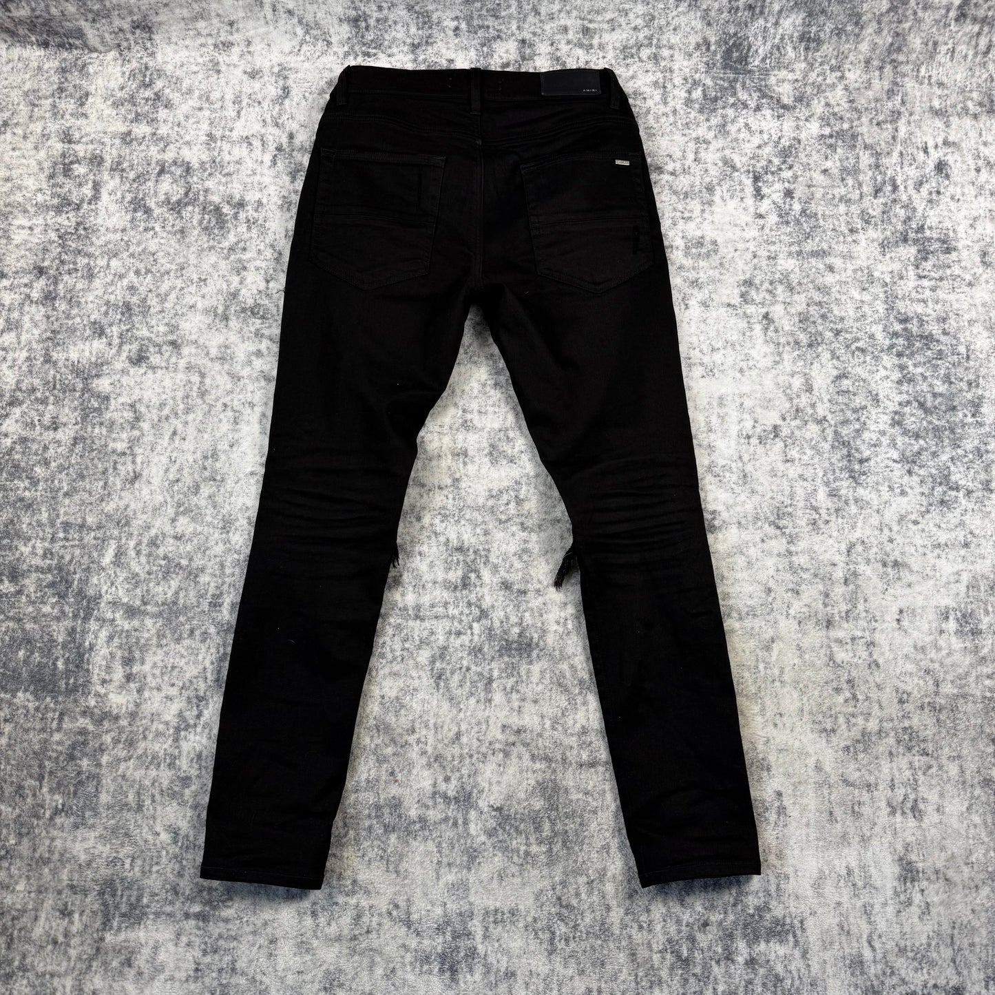 Amiri MX1 Distressed Tapered Leg ‘Black’ Jeans