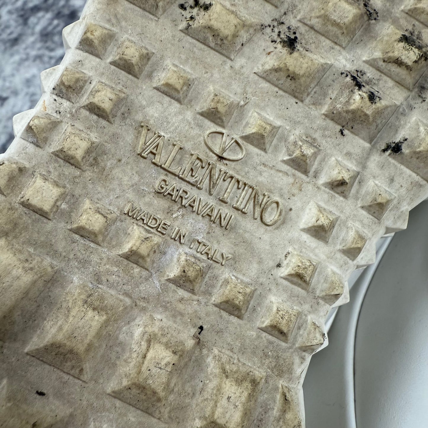 VALENTINO GARAVANI Rockstud ‘White’ Leather Trainers