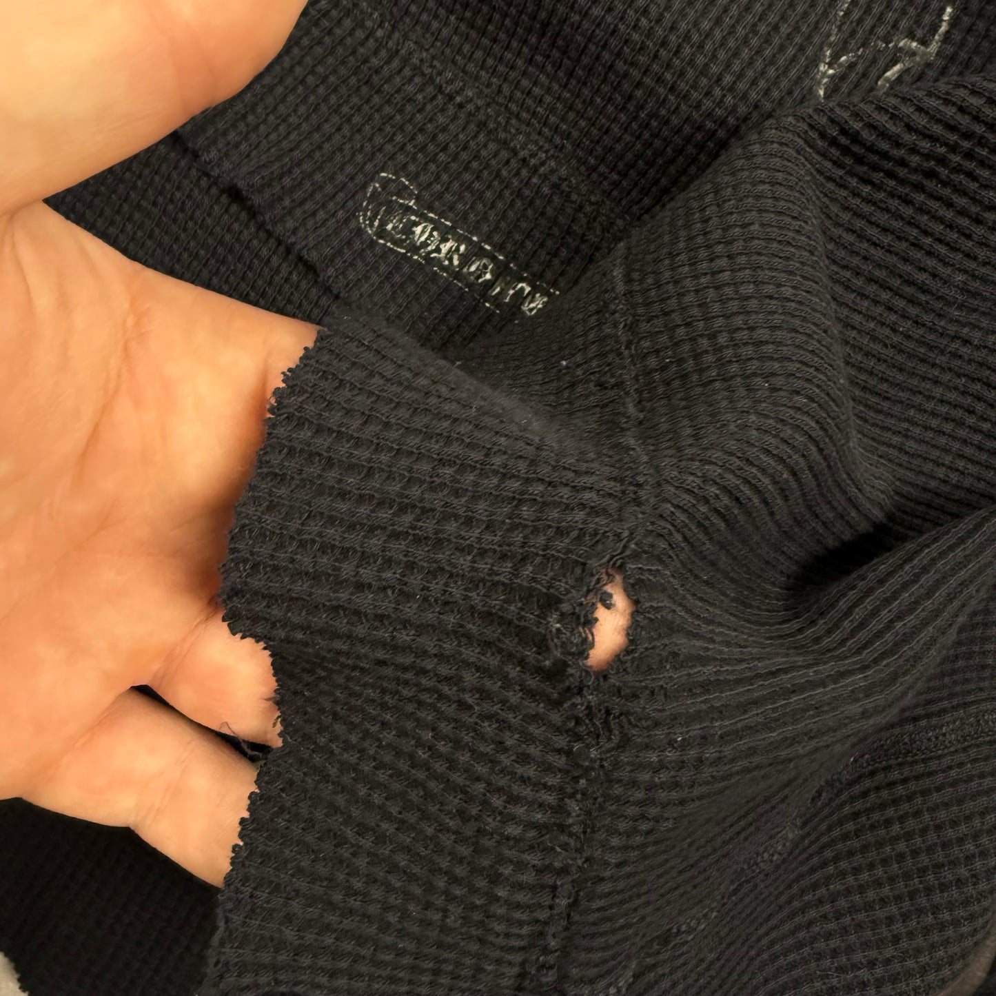 Chrome Hearts Horseshoe Thermal ‘Black’ Hoodie