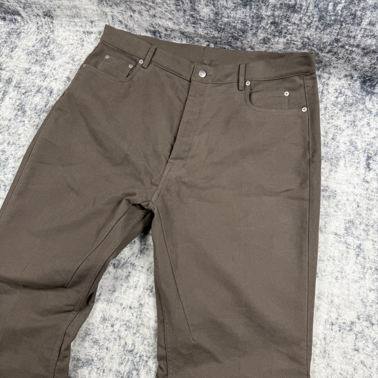 Rick Owens Flared Cotton Twill “Dust” Pants