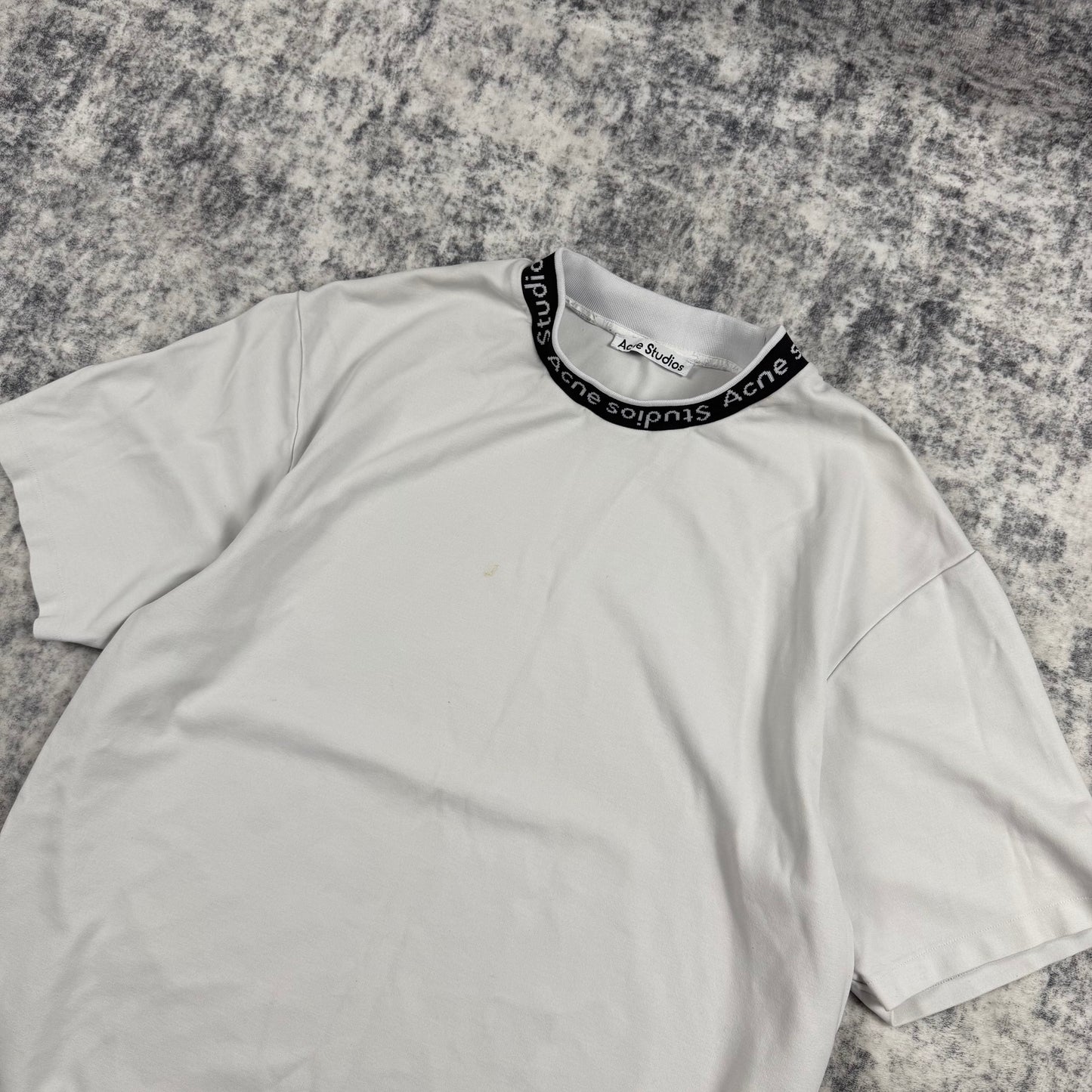 Acne Studios Logo Rib ‘White’ T-Shirt