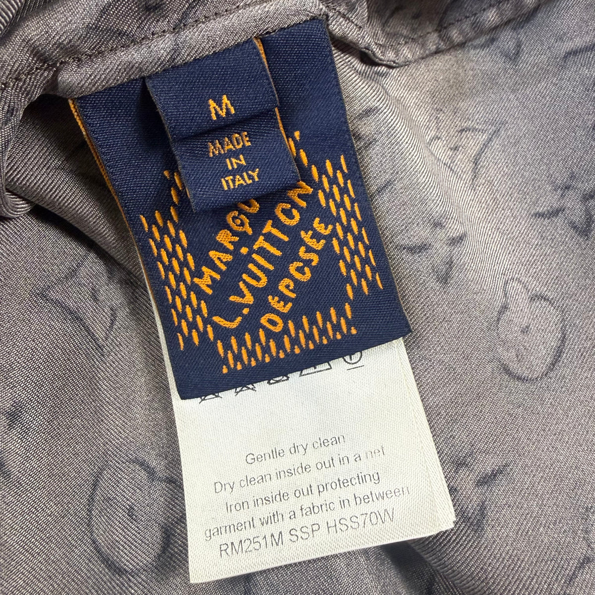 Louis Vuitton Printed Monogram Short-Sleeved Silk Shirt