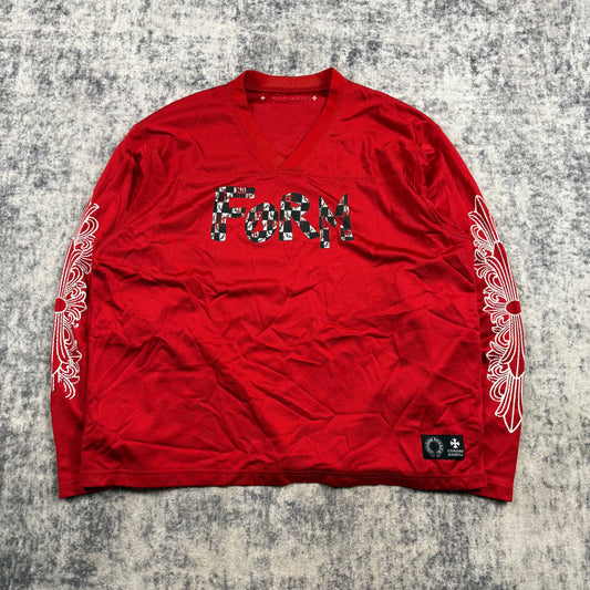 Chrome Hearts x Matty Boy ‘Red’ V-Neck Hockey Jersey