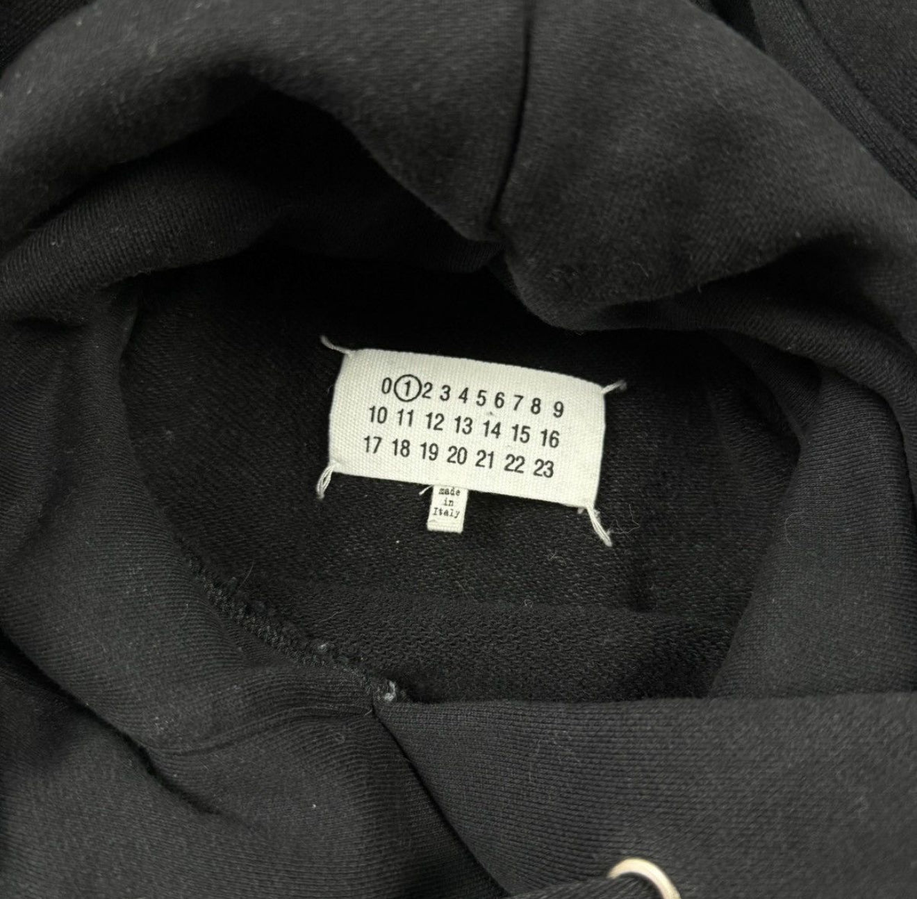 Maison Margiela Oversized Painted Aids Cropped Hoodie