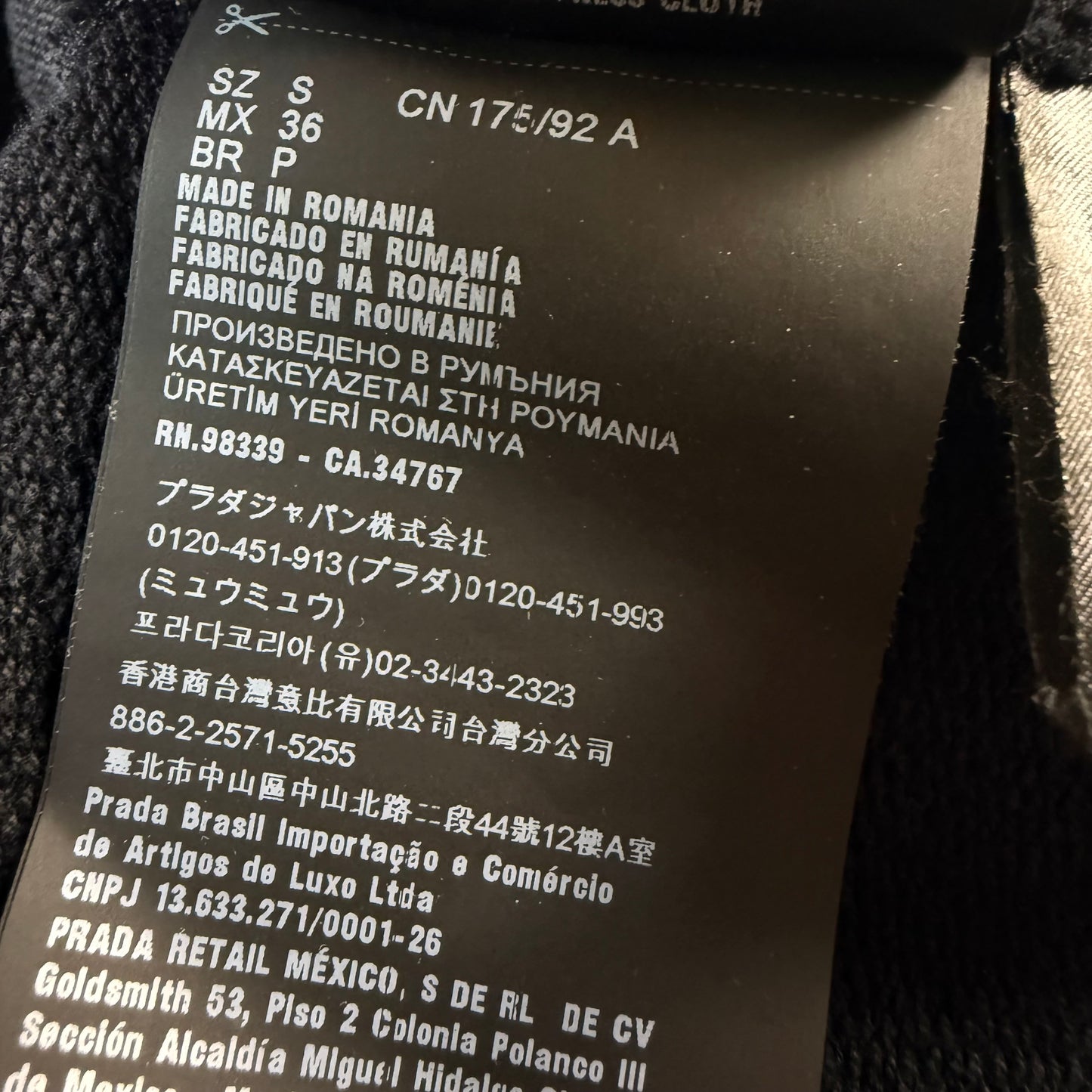 Prada Re-Nylon Neck Logo ‘Black’ Hoodie