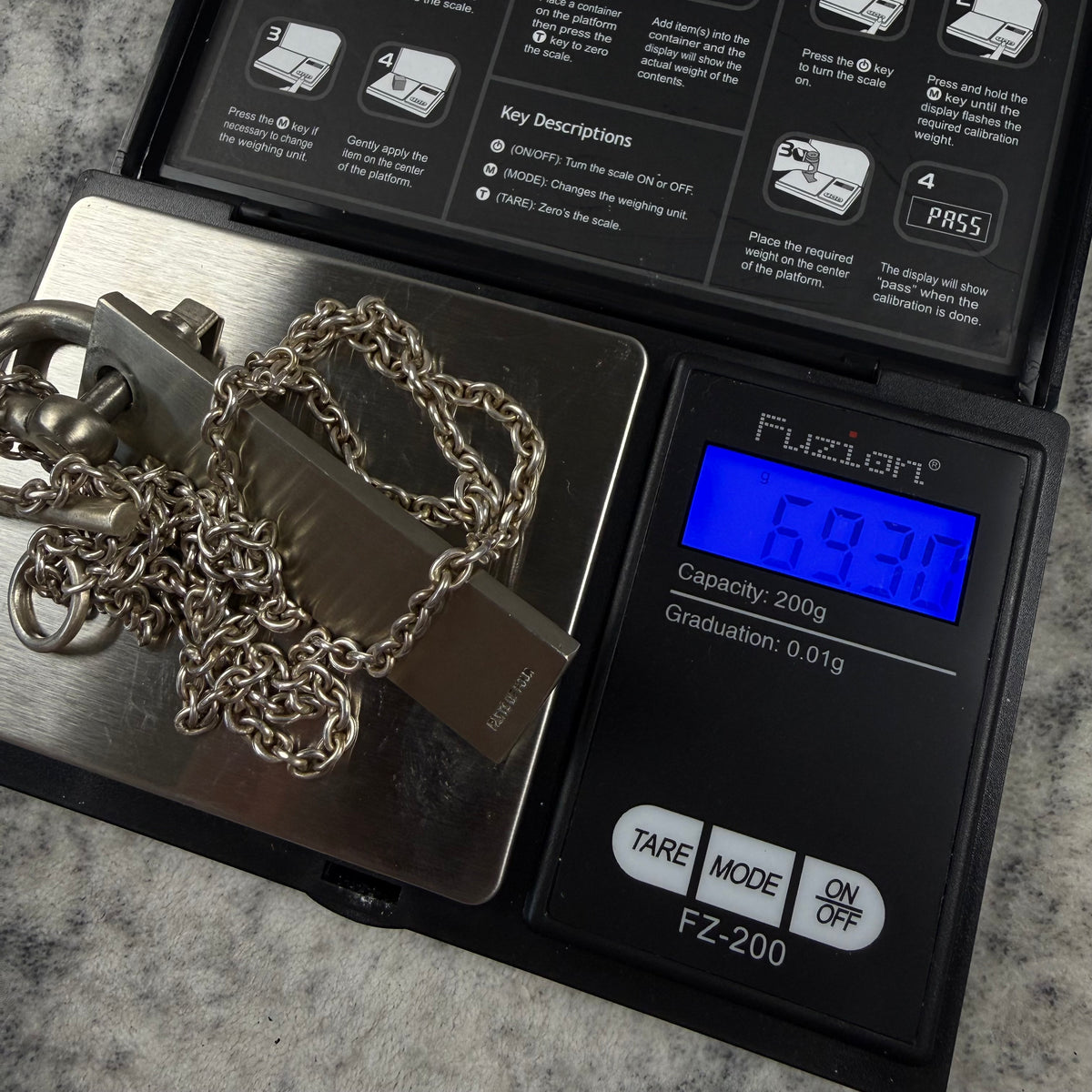 Parts of Four Sterling Silver Plate Pendant Necklace