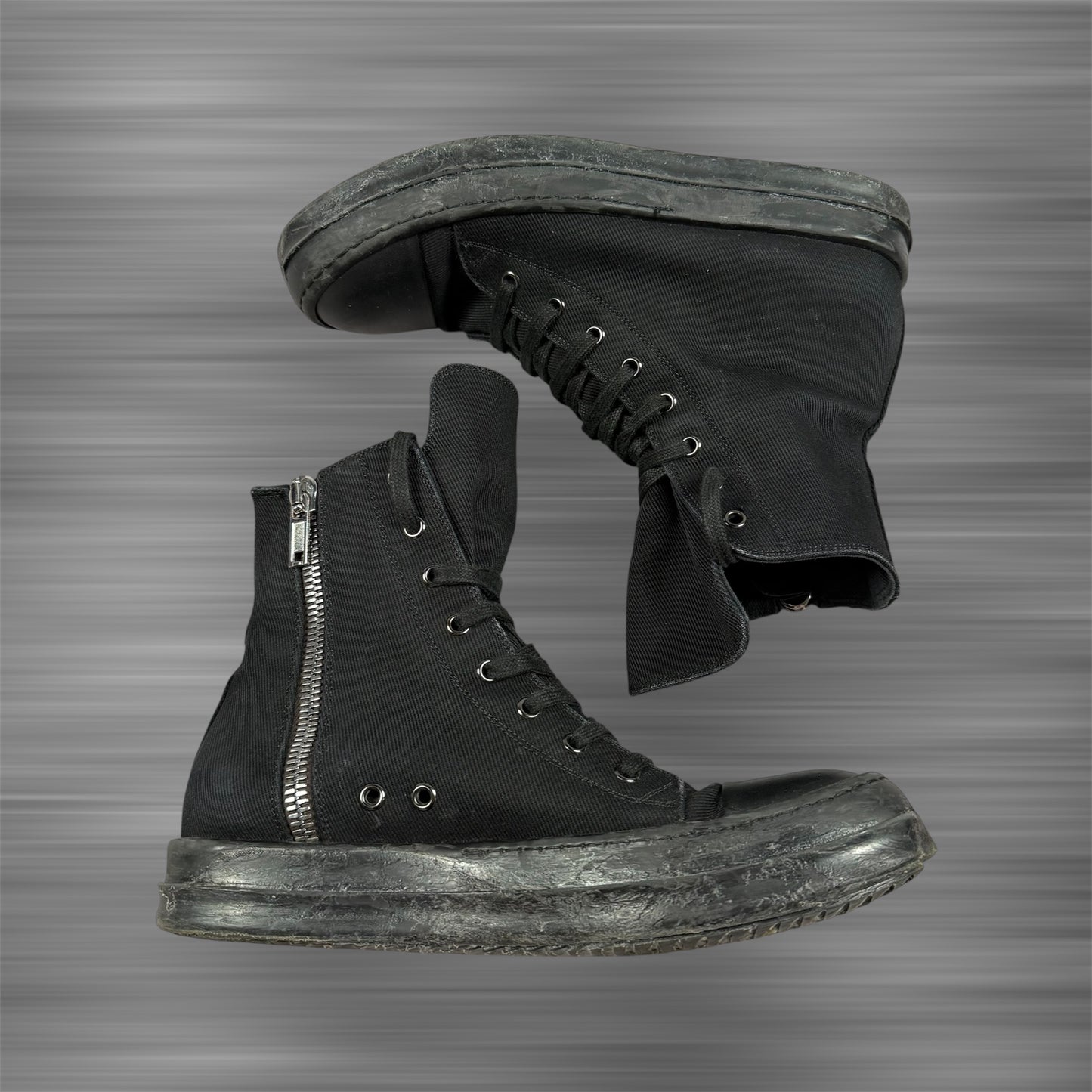 Rick Owens DRKSHDW Ramones High – Full Black