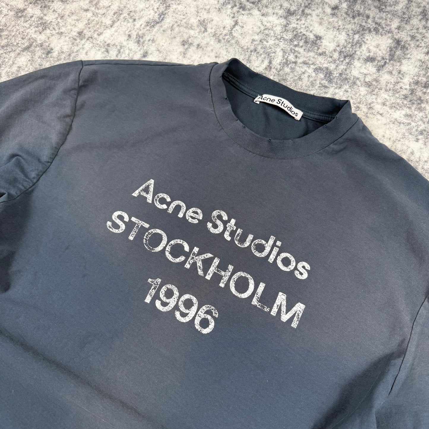 Acne Studios Stockholm 1996 Faded ‘Navy’ T-Shirt