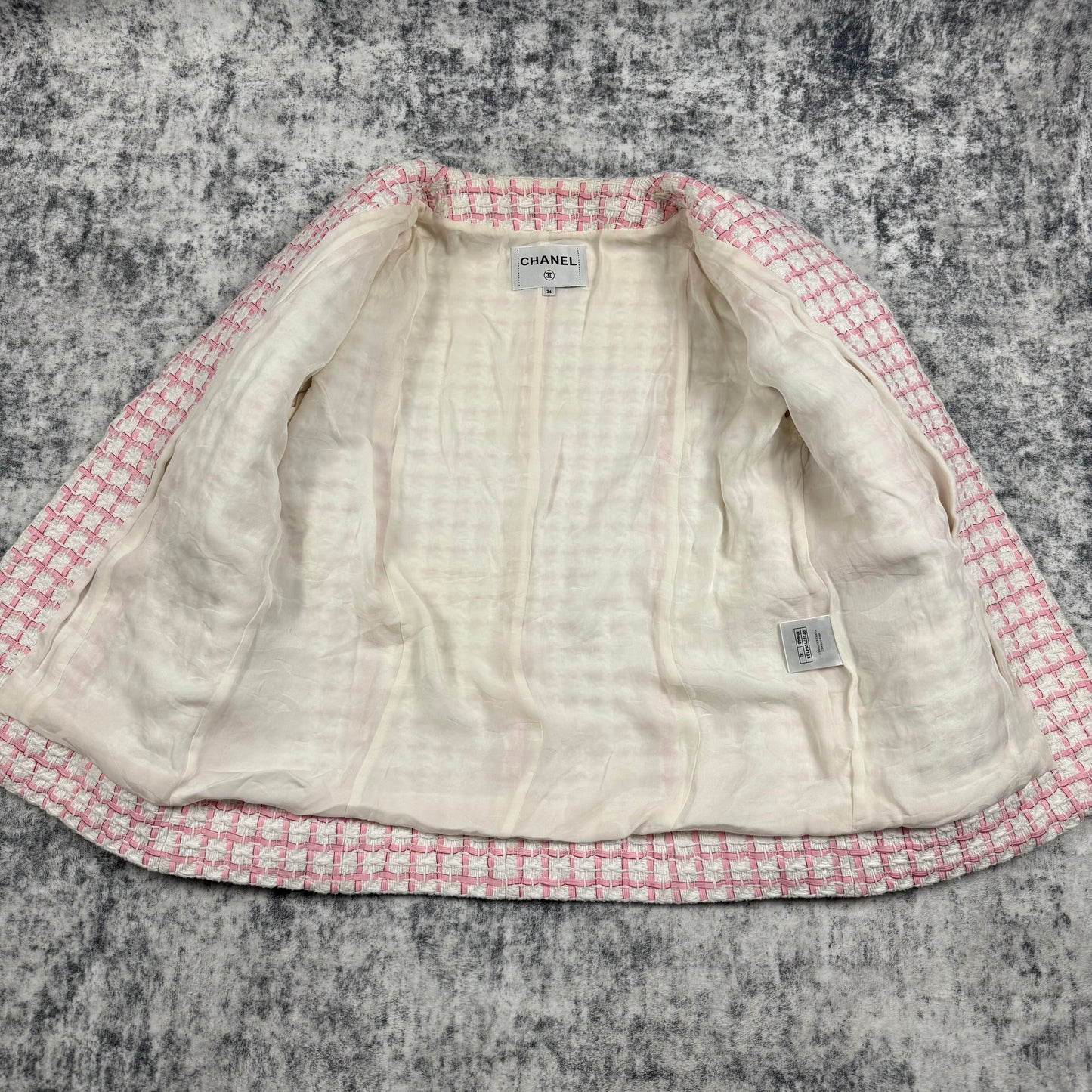 Chanel 2022 Tweed Pattern Evening Jacket