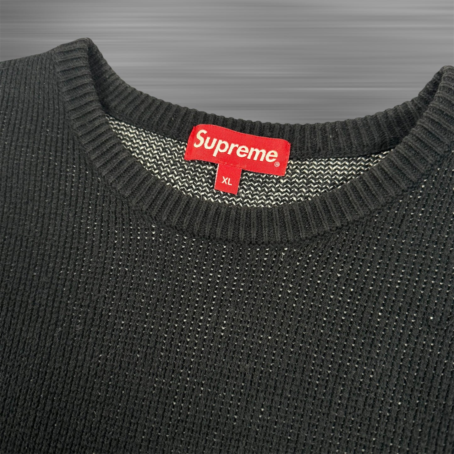 Supreme FW17 Shit Face ‘Black’ Knit Sweater