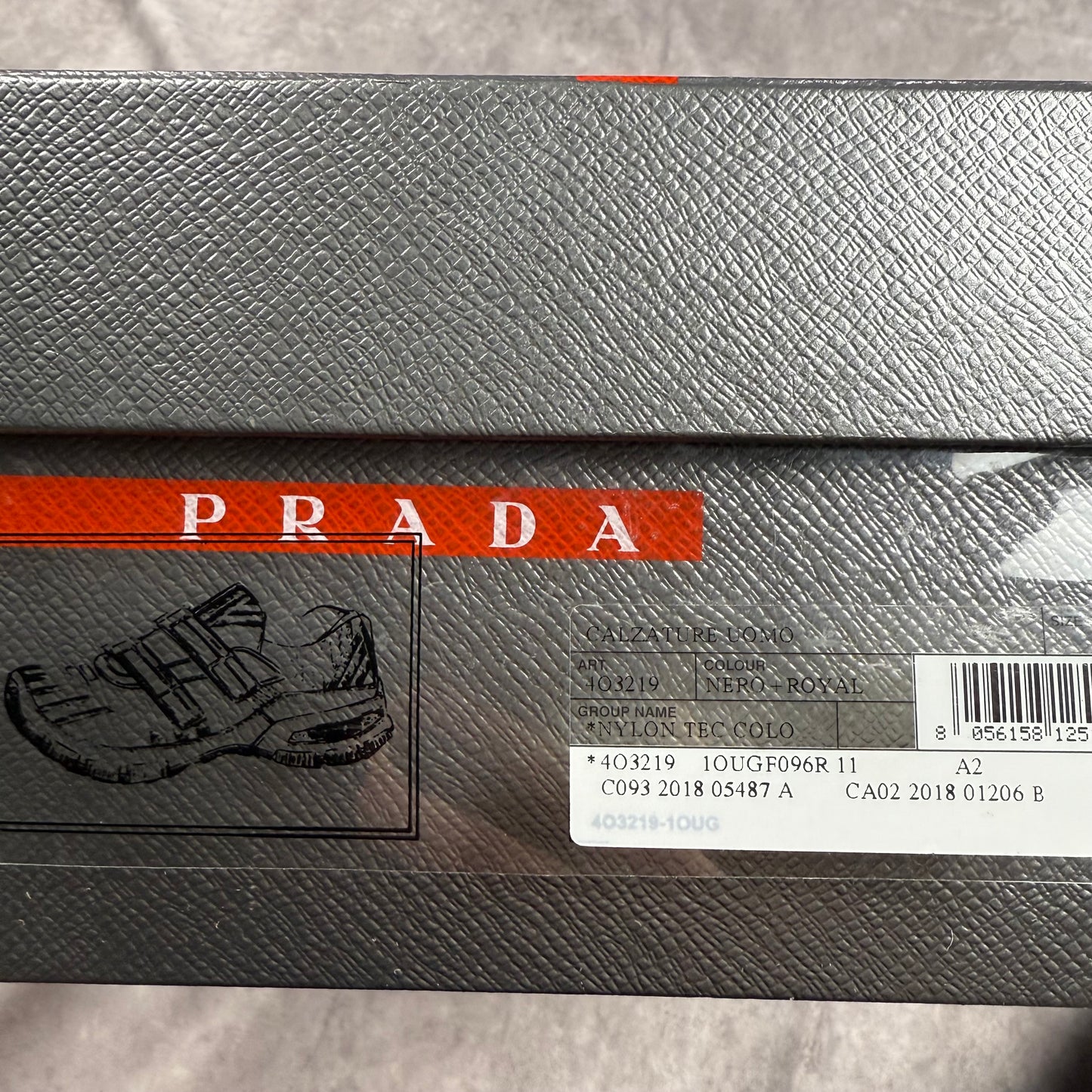 Prada Crossection 'Black Blue Mouline' Shoes