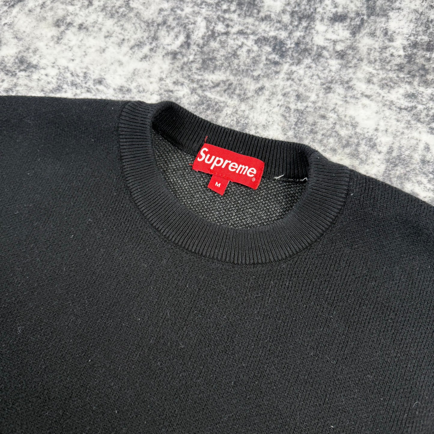 Supreme FW21 Sleeve Stripe ‘Black’ Sweater
