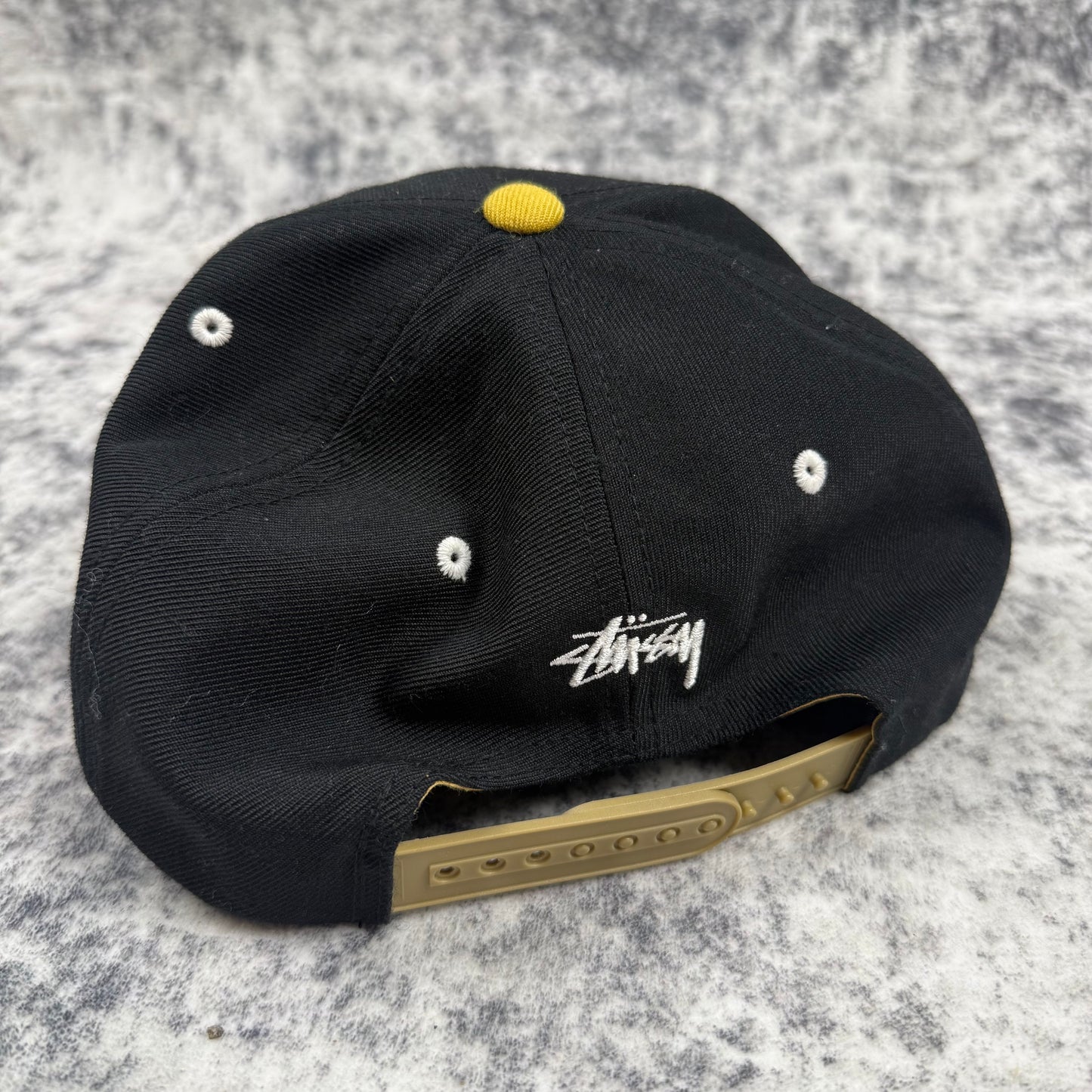 Stussy Vintage International Baseball ‘Black/Yellow’ Cap