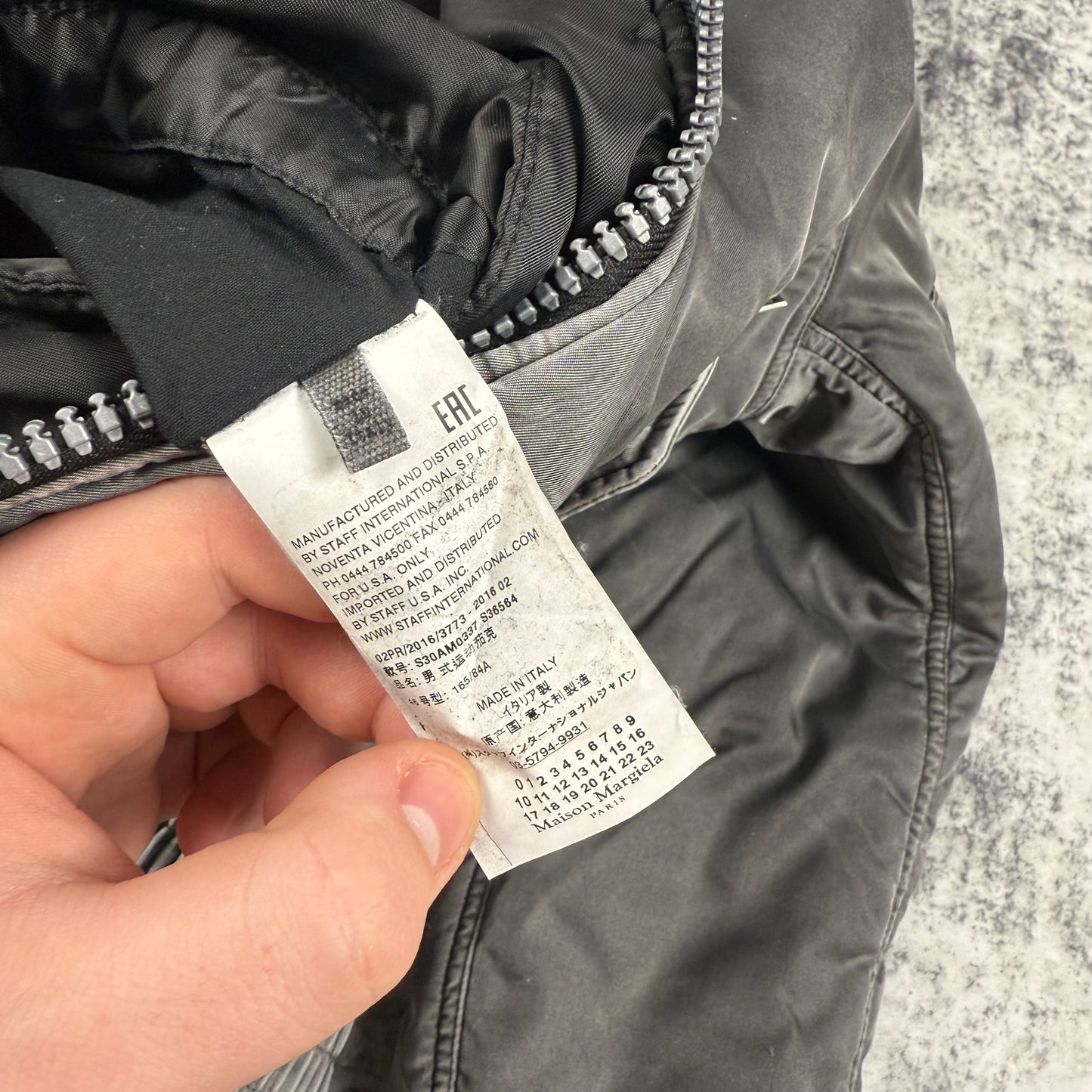 Maison Margiela 8 Pockets ‘Silver/Gray’ Bomber Jacket