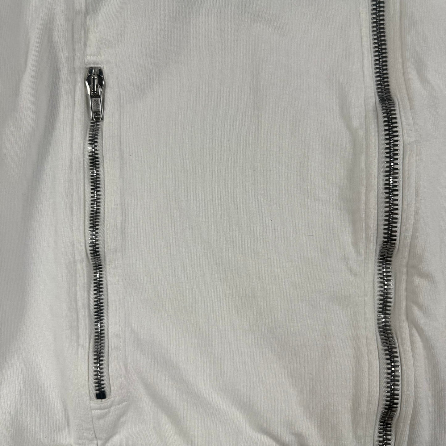 Rick Owens SS20 Fogachine High Neck Zip Up ‘White’ Sweater