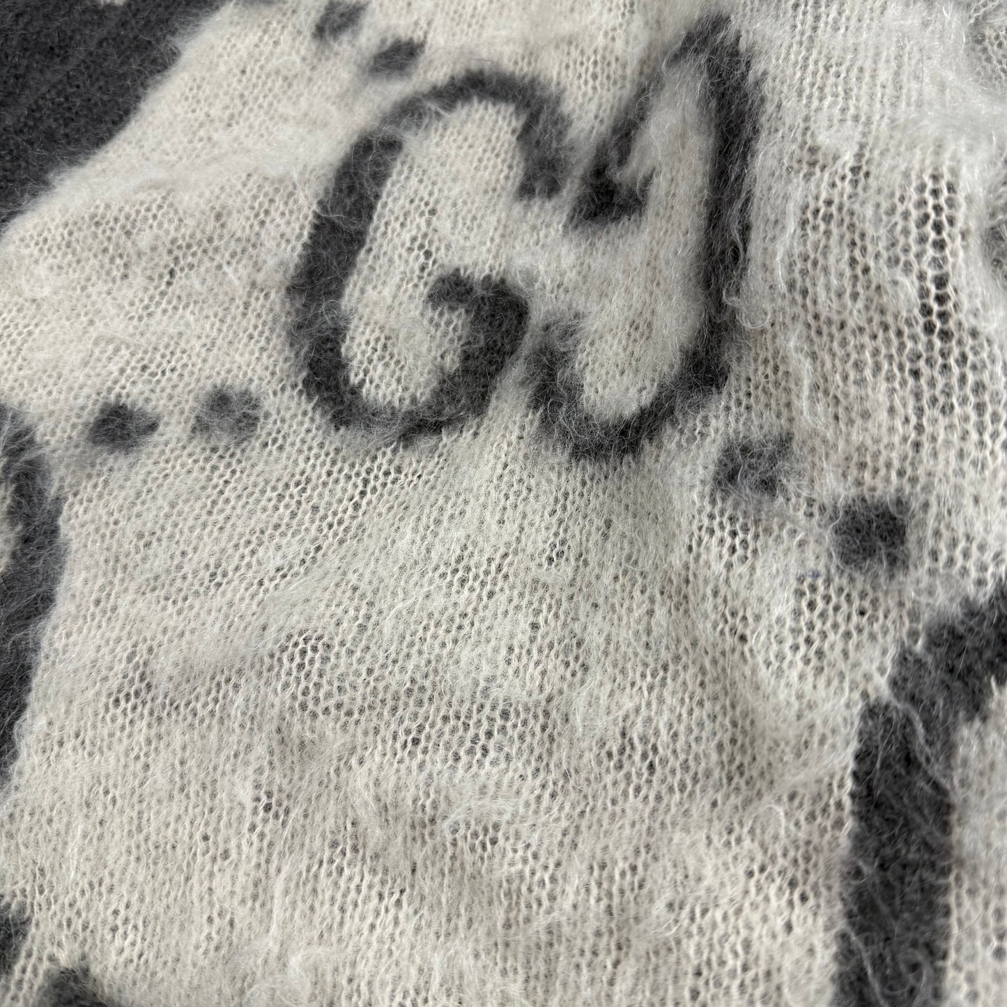 Gucci Reversible GG Mohair ‘Gray’ Cardigan