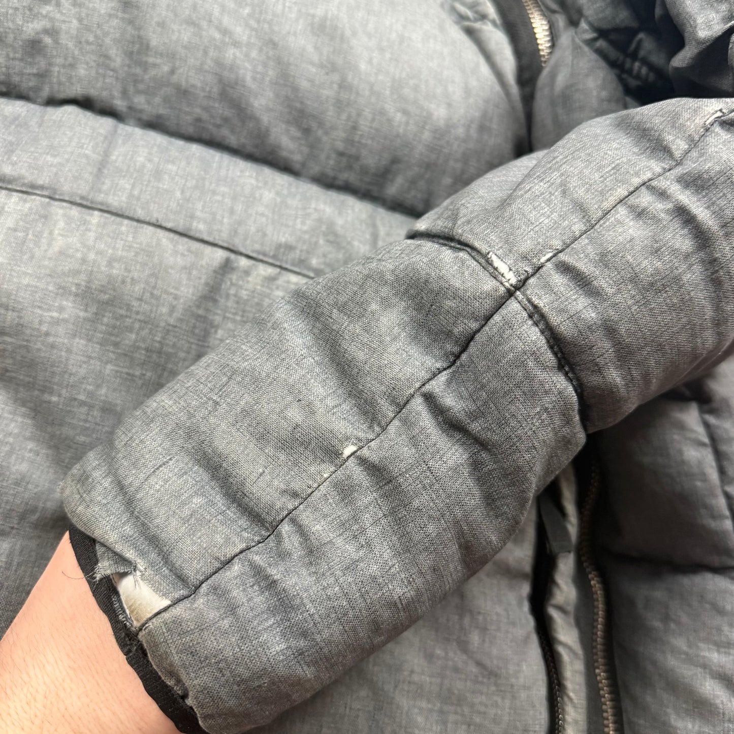 Stone Island Asymmetrical Zip Puffer Jacket