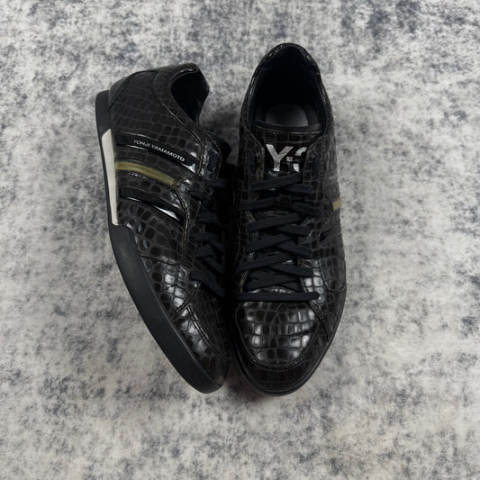 Y-3 x Adidas Croc Embossed Sala Low-Top ‘Black’ Shoes