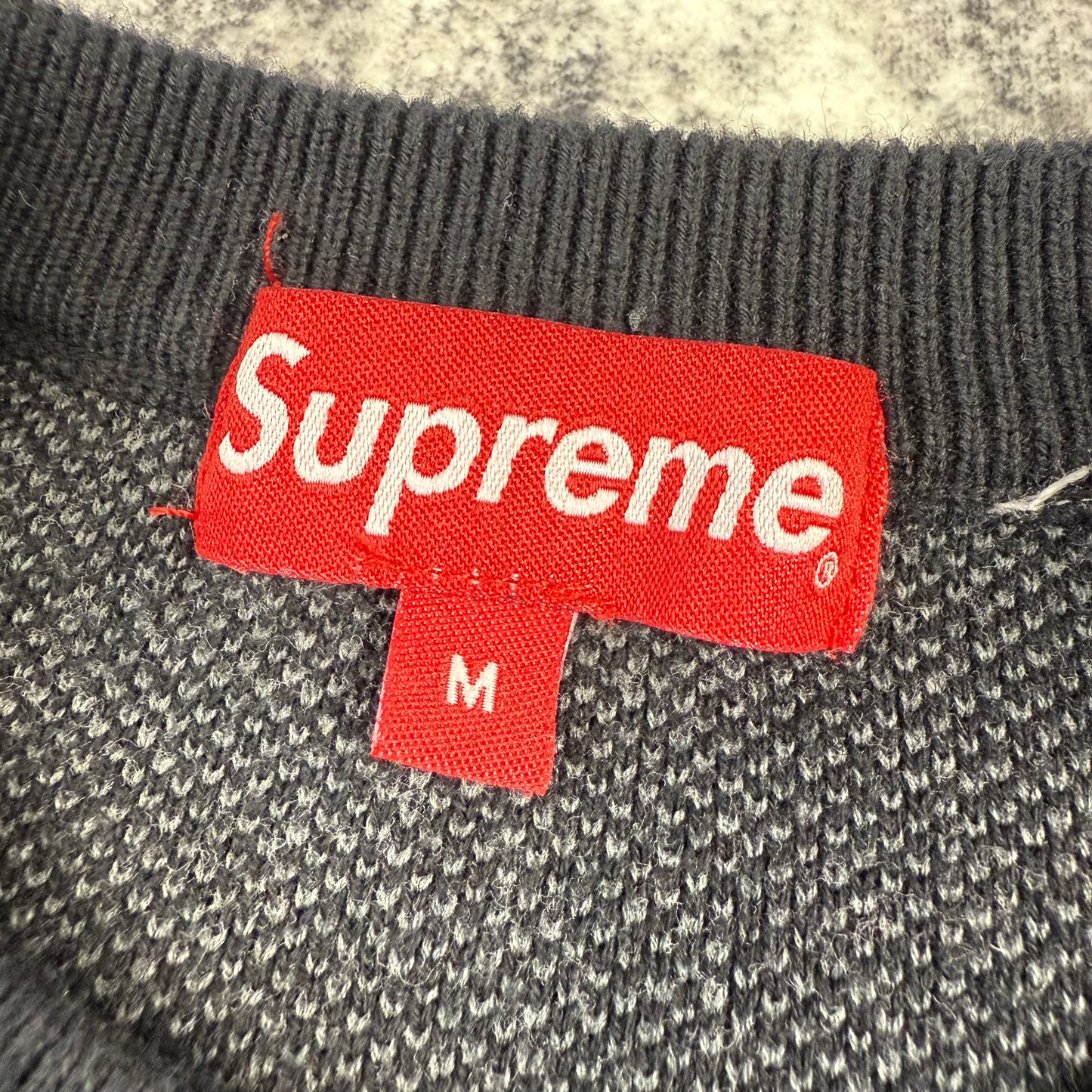 Supreme FW21 Sleeve Stripe ‘Black’ Sweater