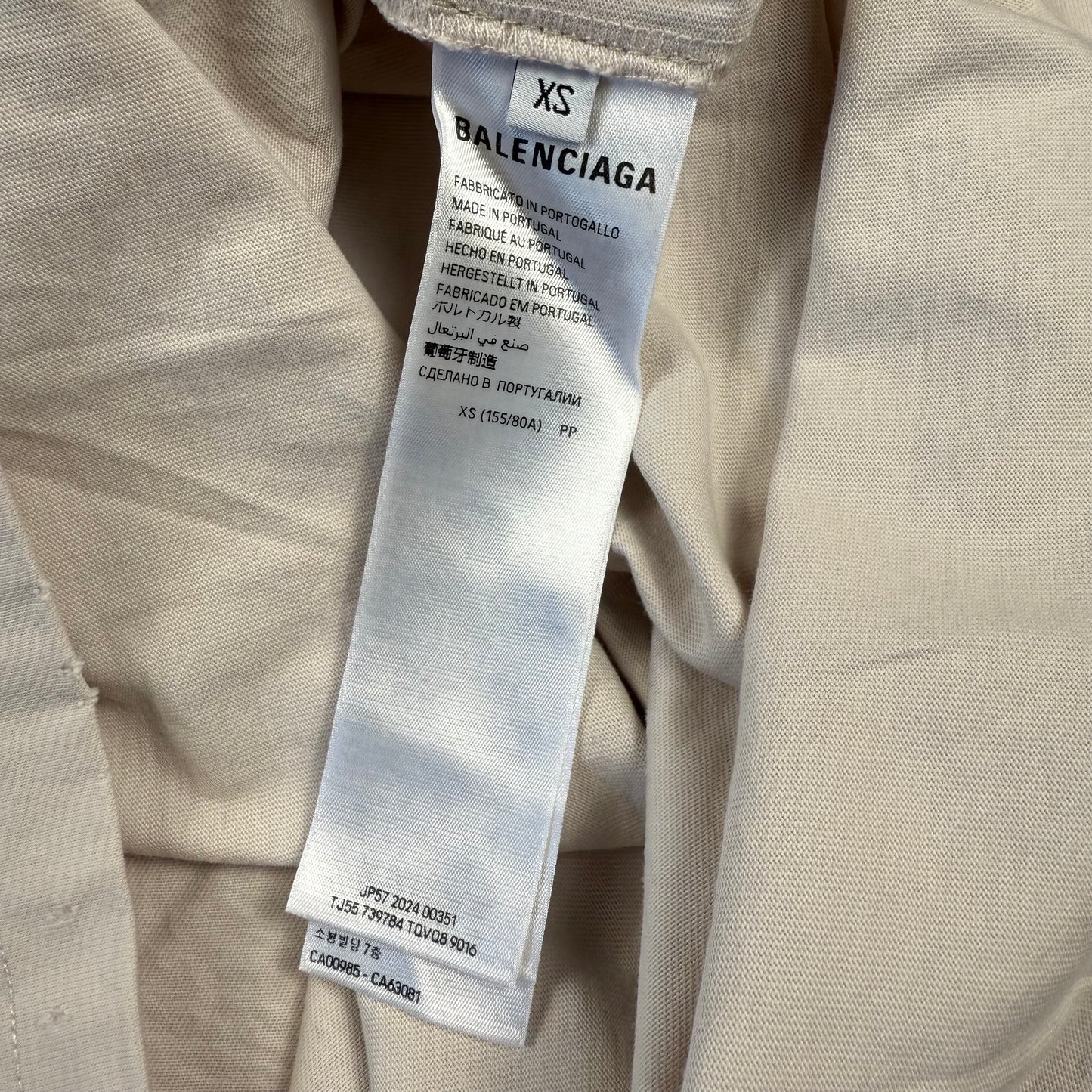 Balenciaga 24SS Tape Logo T-Shirt