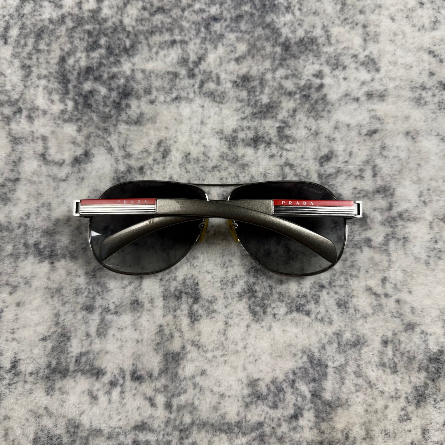 Prada Linea Rossa SPS Aviator ‘Silver/Red’ Sunglasses