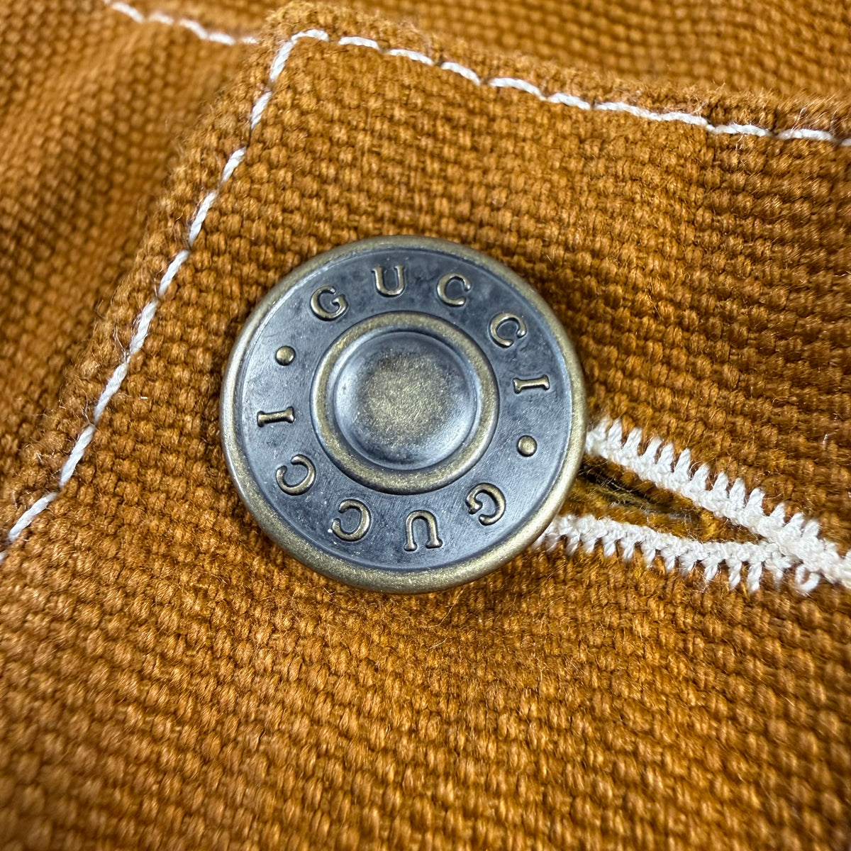 Gucci GG Monogram Cuff Canvas Workwear Trousers