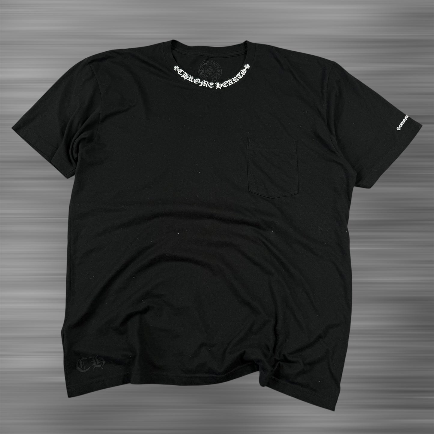 Chrome Hearts Neck Logo Tee ‘Black’