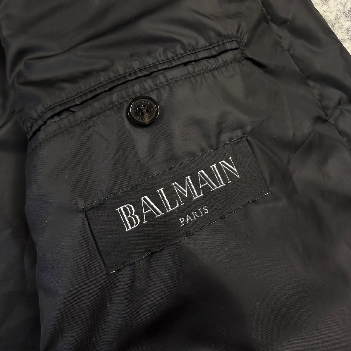 Balmain Padded Quilted Shell Hooded ‘Black’ Gilet