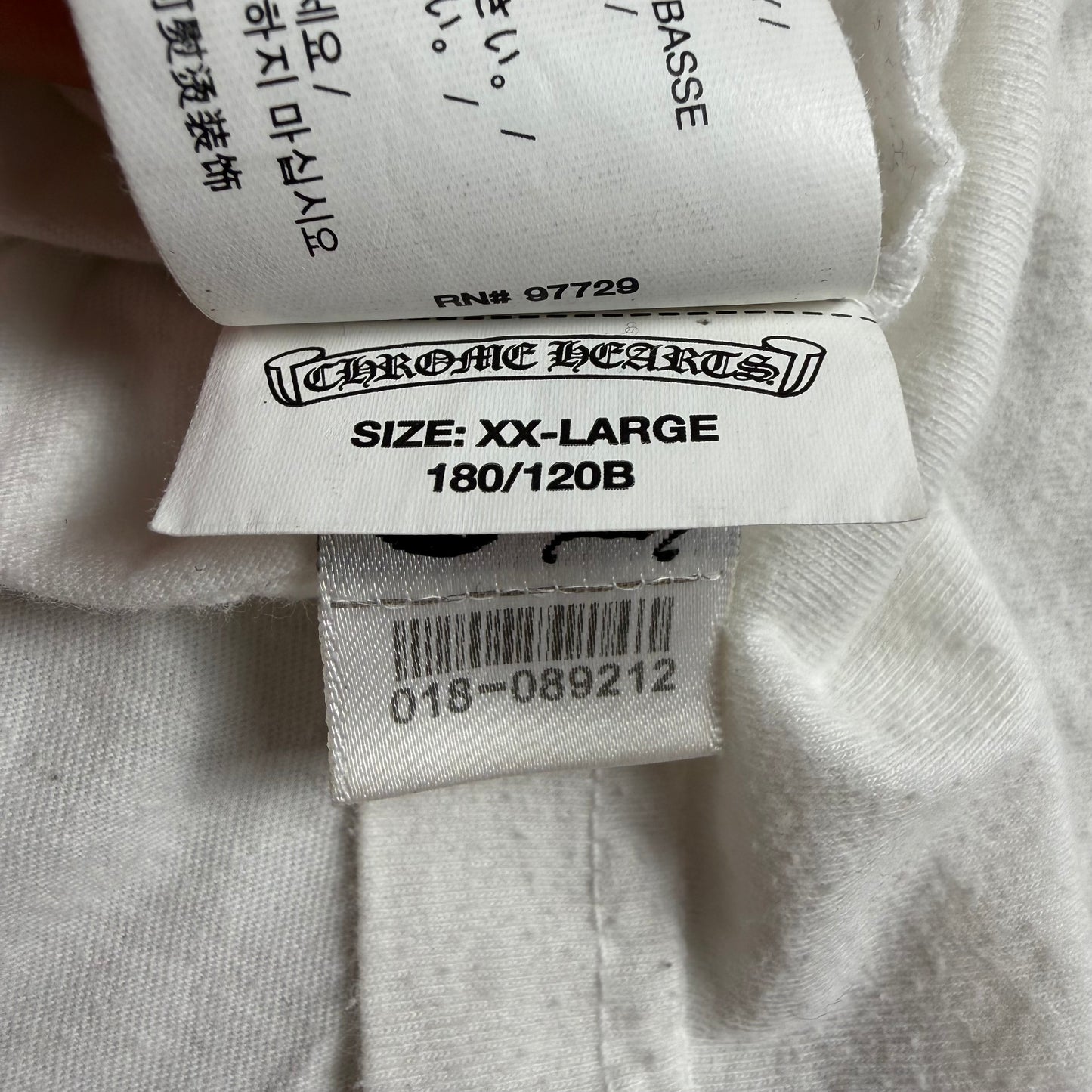 Chrome Hearts Horseshoe Rainbow Logo ‘White’ Long Sleeve