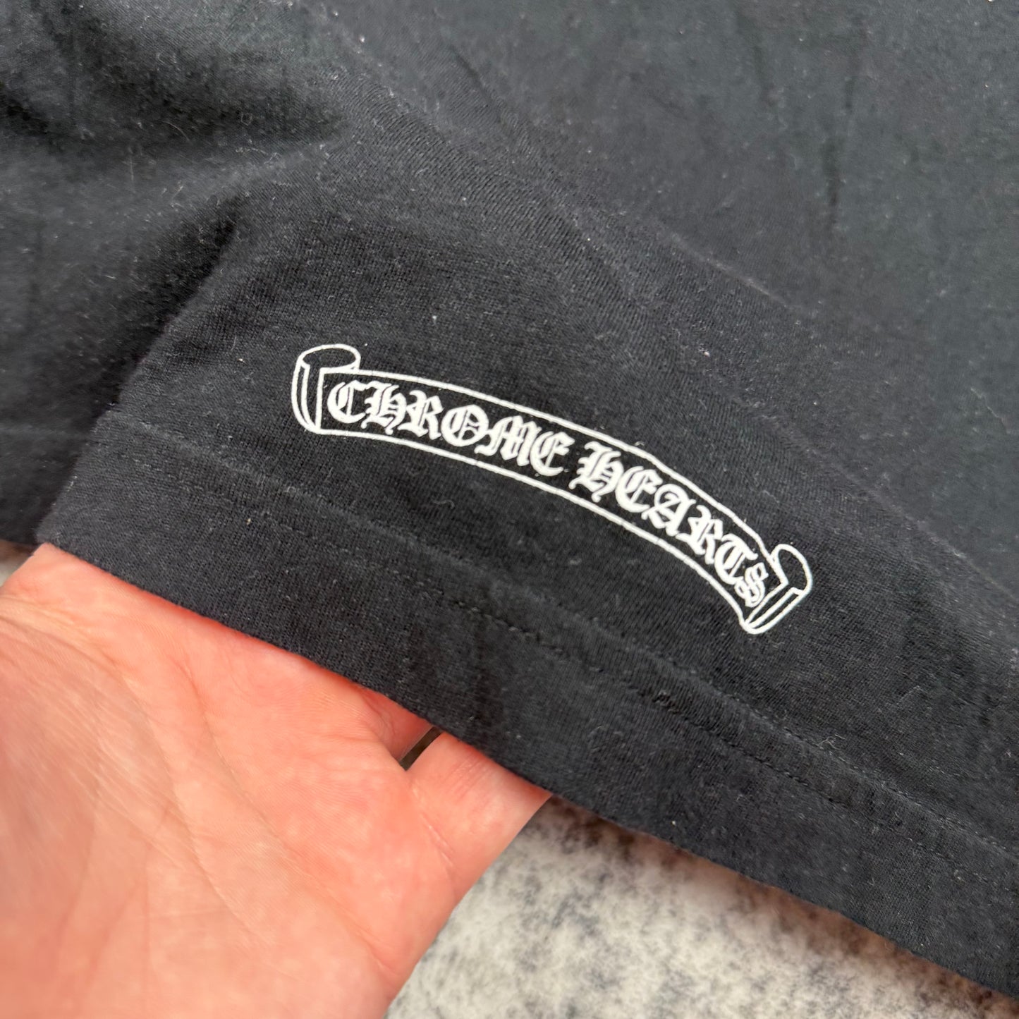Chrome Hearts Script Logo ‘Black’ Long Sleeve