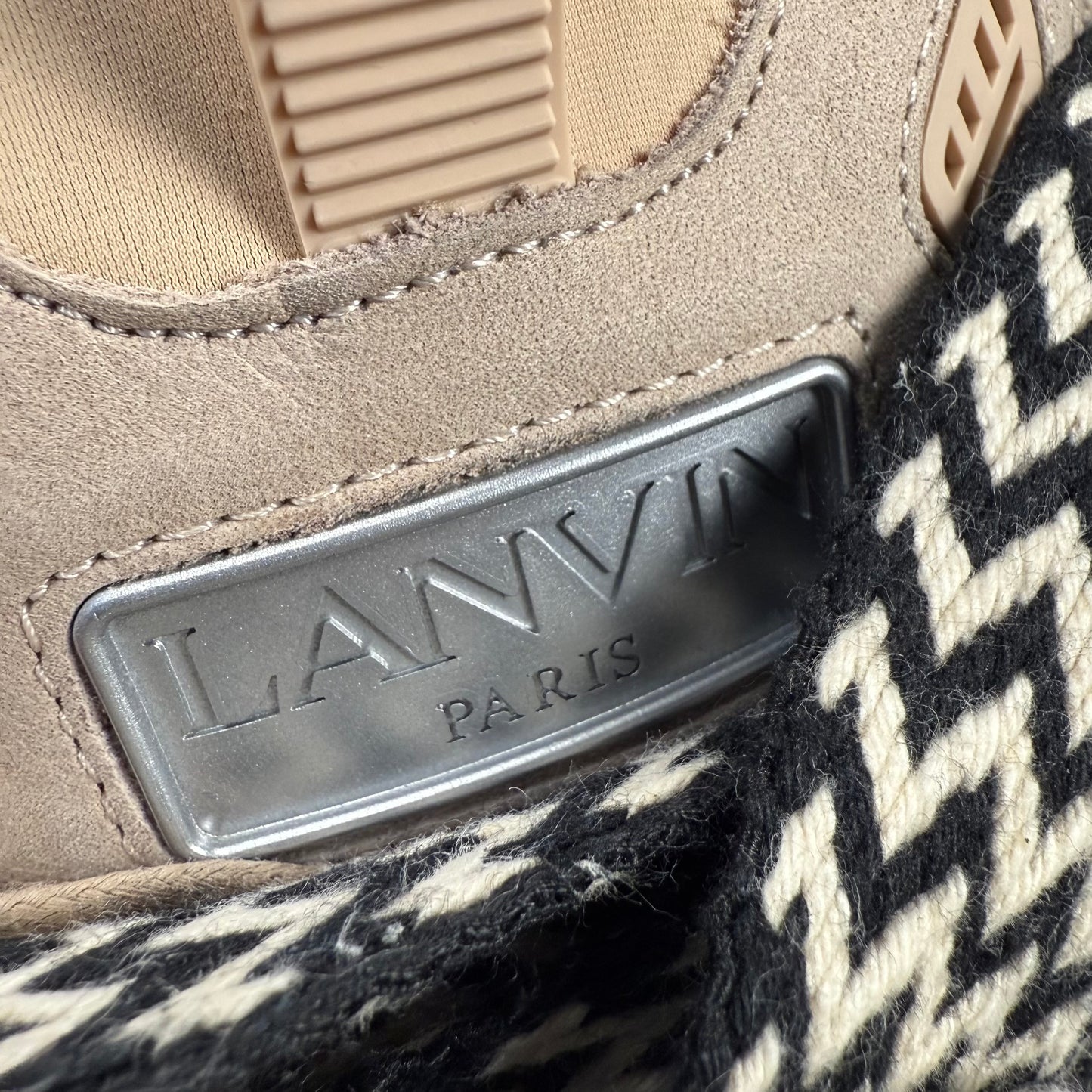 Lanvin Curb Zigzag-Laces Round Toe ‘Pink’ Shoes