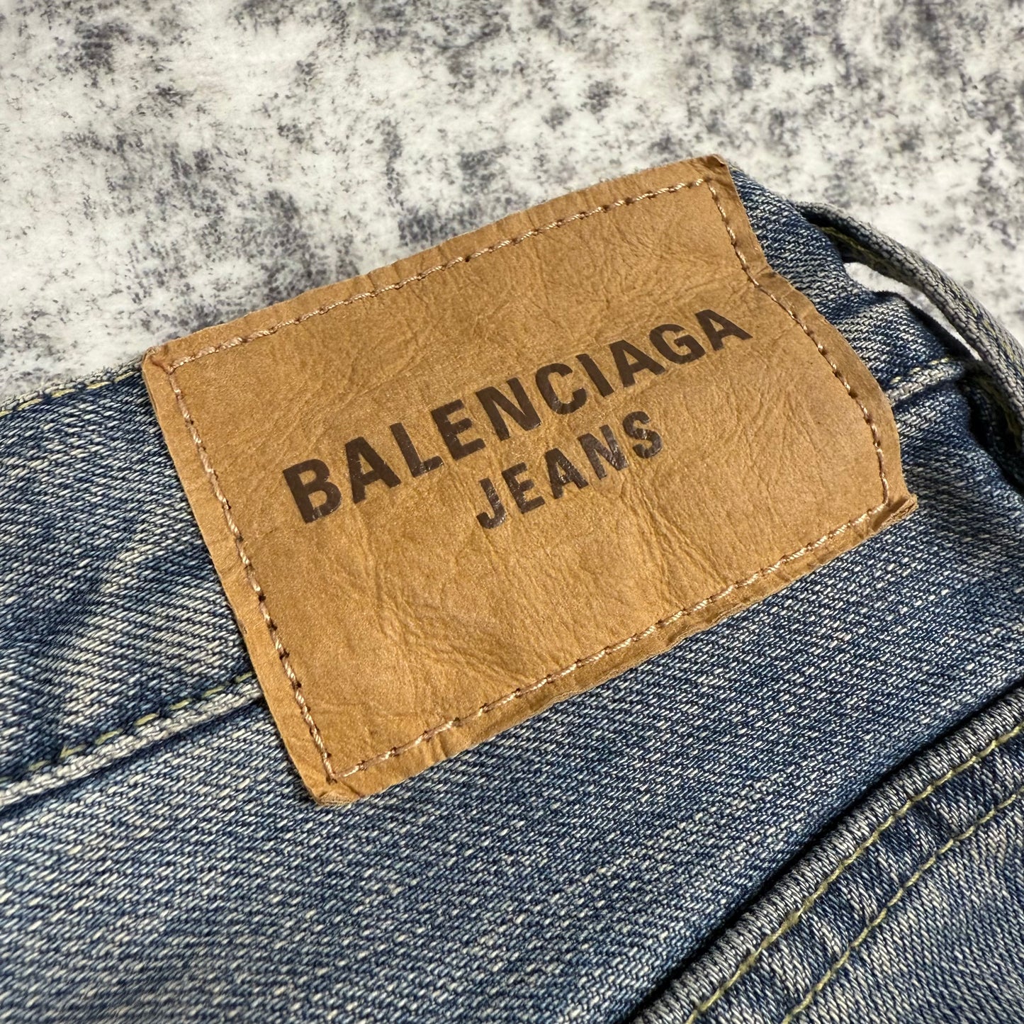 Balenciaga Low-Rise Flared Denim ‘Blue’ Jeans
