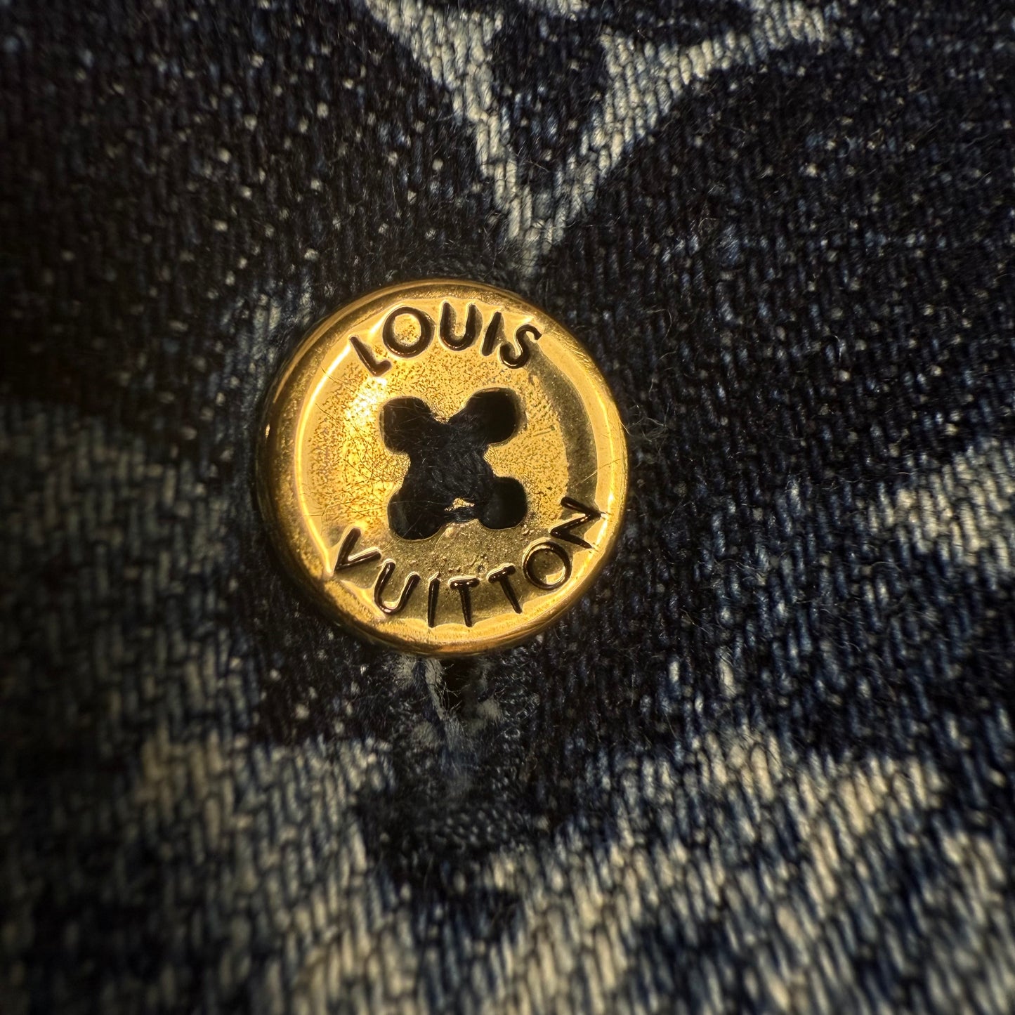 Louis Vuitton 2021 Tapestry Denim Monogram ‘Blue’ Button Up Shirt