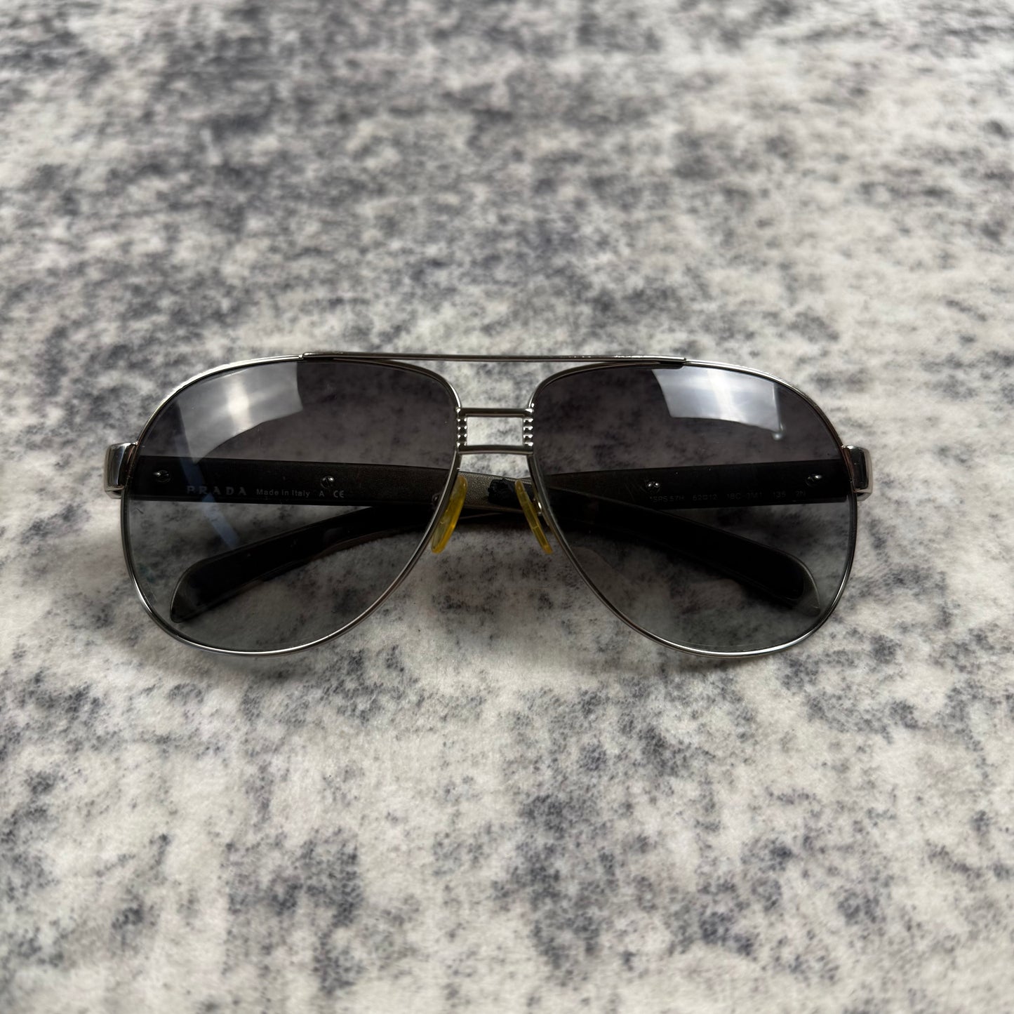 Prada Linea Rossa SPS Aviator ‘Silver/Red’ Sunglasses