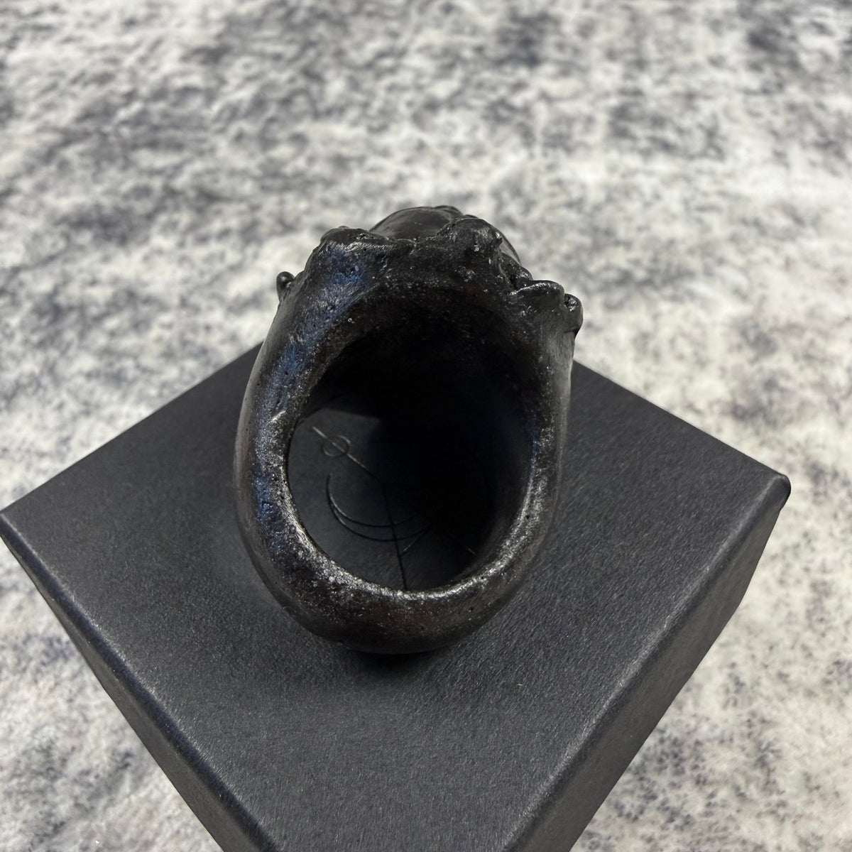 Macabre Gadgets Marble Lion Black Ring