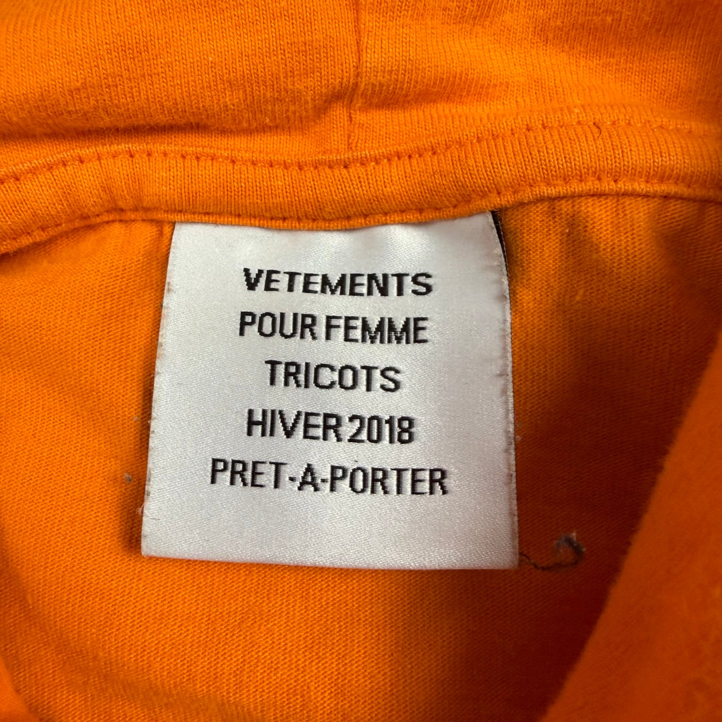 Vetements P.E.T.S. Long Sleeve Hoodie
