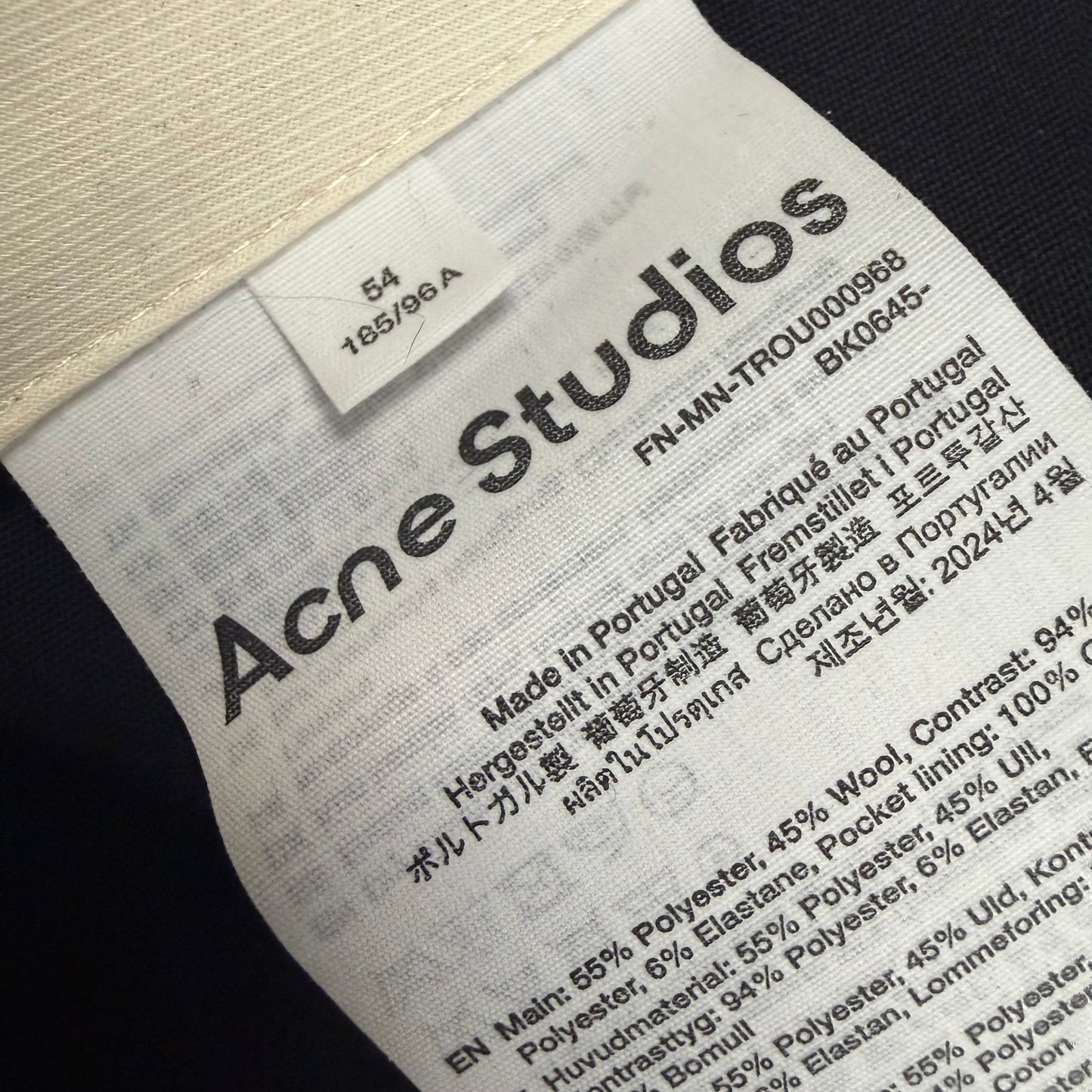 Acne Studios Stretch Wool-Blend Wraparound Trousers