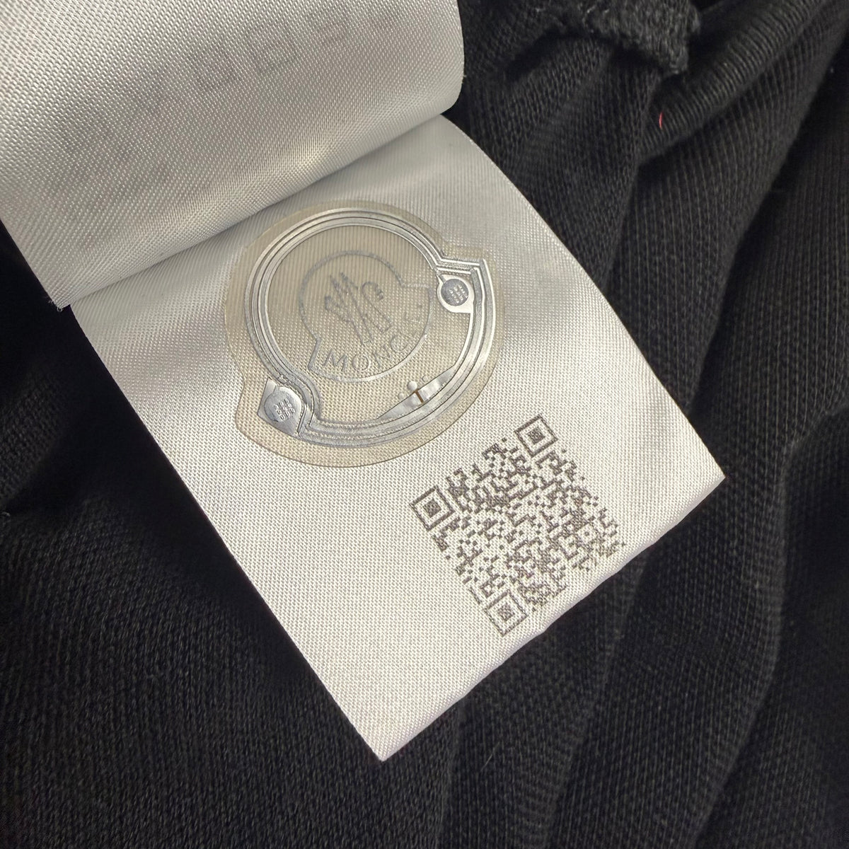 Moncler Logo Patch Tricolor Trim Polo Shirt