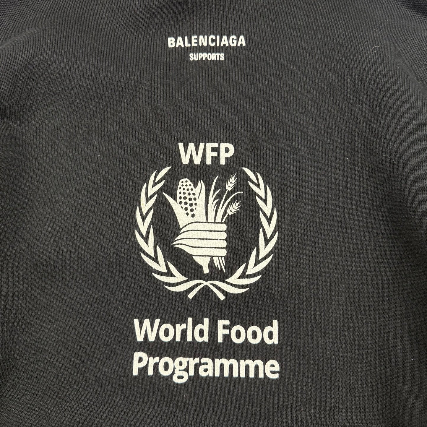 Balenciaga World Food Programme ‘Black’ Hoodie