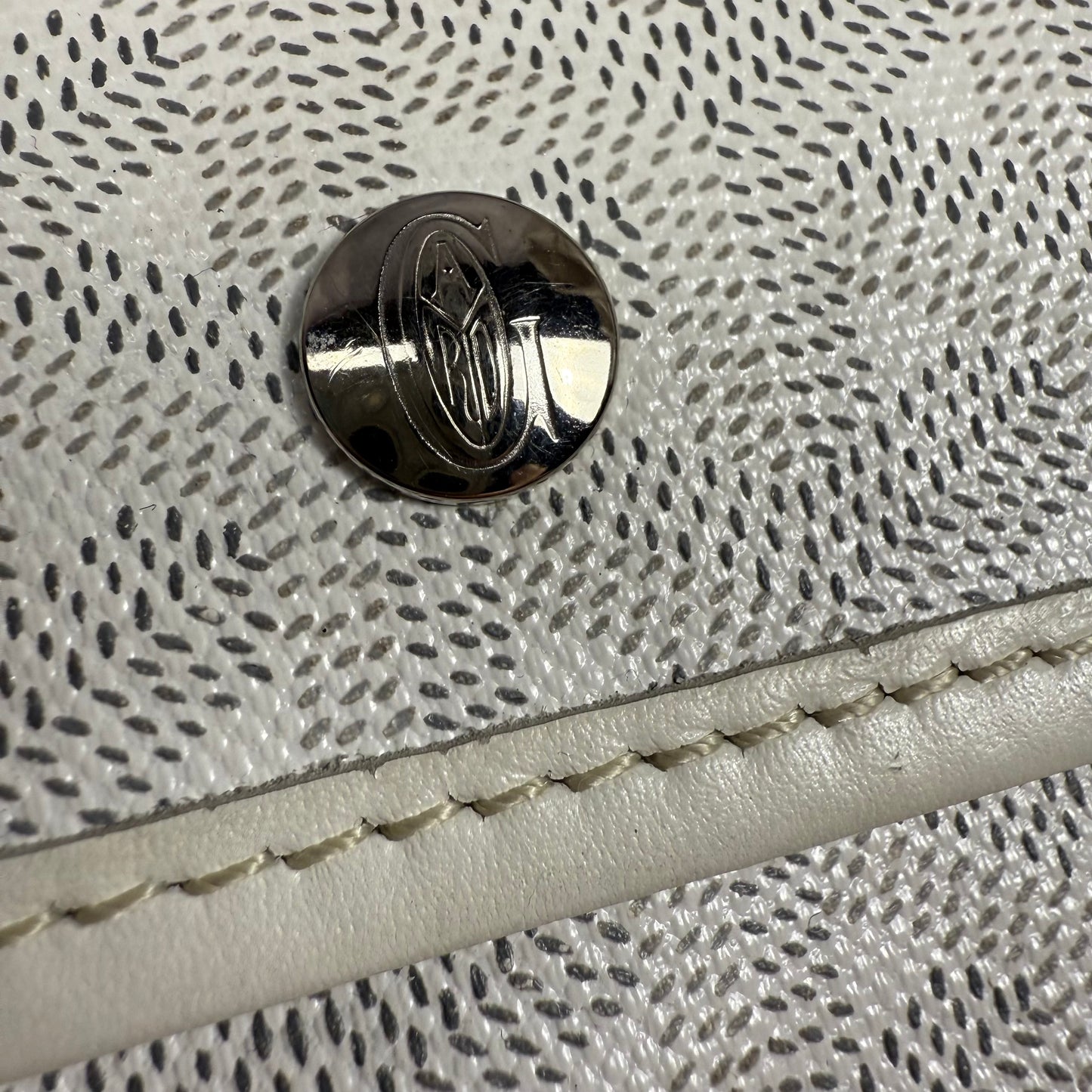 Goyard St. Louis PM Tote Bag Coated Canvas Leather White