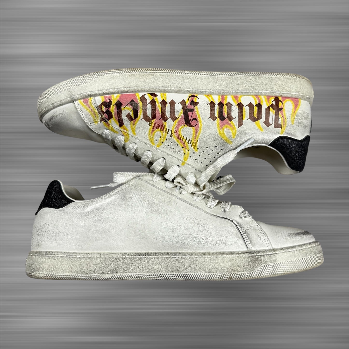 Palm Angels Palm One Low-Top Flame Print Shoes