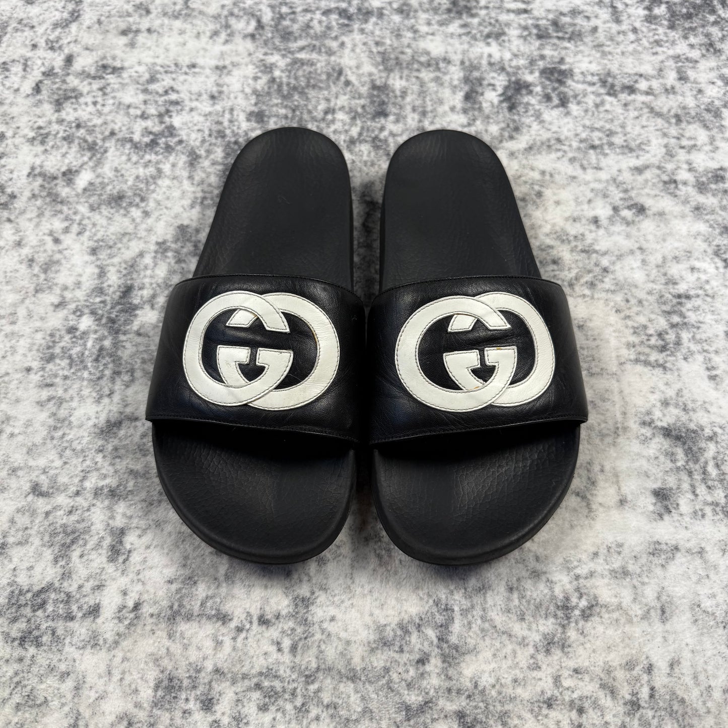 Gucci Slide Interlocking G ‘Black/White’