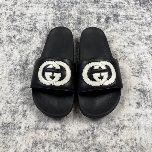 Gucci Slide Interlocking G ‘Black/White’