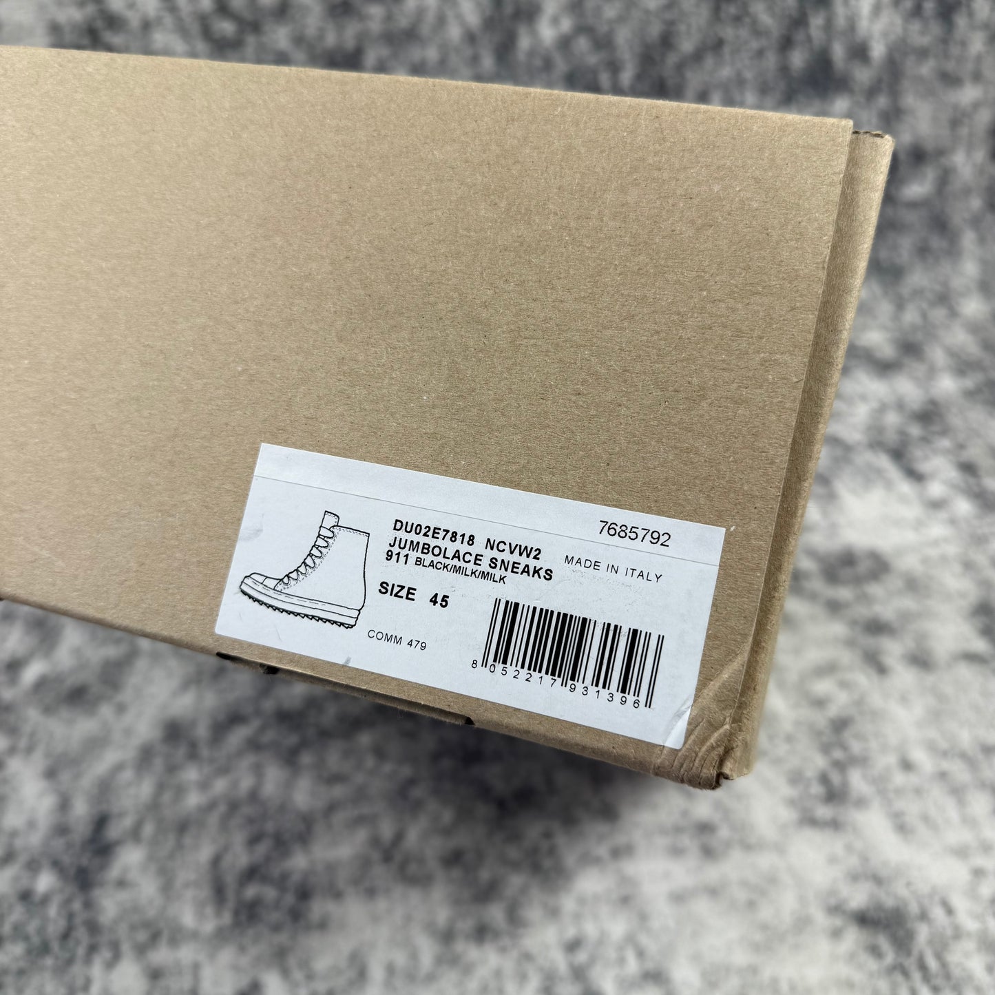 Rick Owens DRKSHDW Canvas High JumboLace ‘Black’ Shoes
