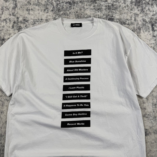 Raf Simons SS18 Double-Sided Text Graphic T-Shirt