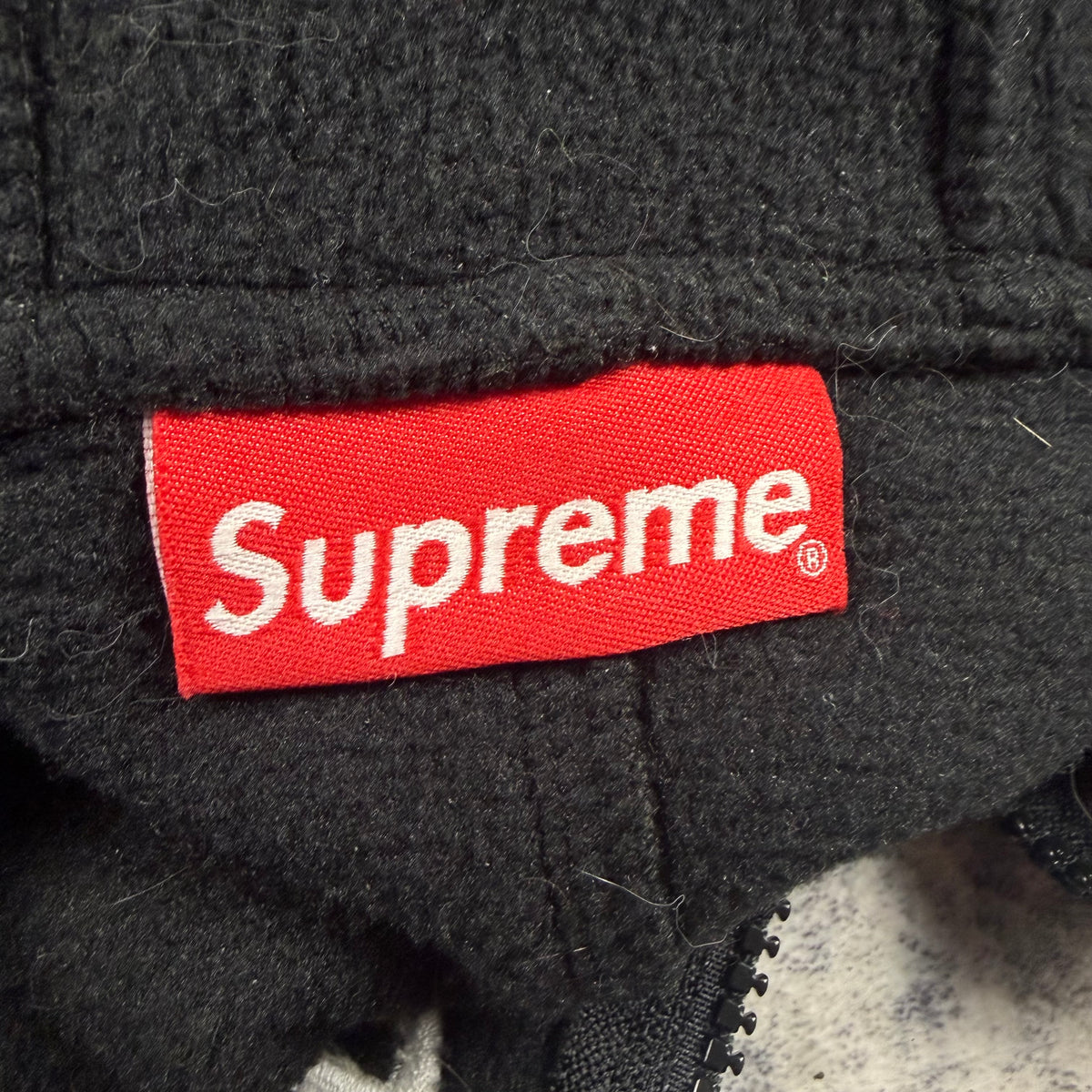 Supreme FW19 Polartec Half Zip ʼBlack’ Hooded Sweatshirt