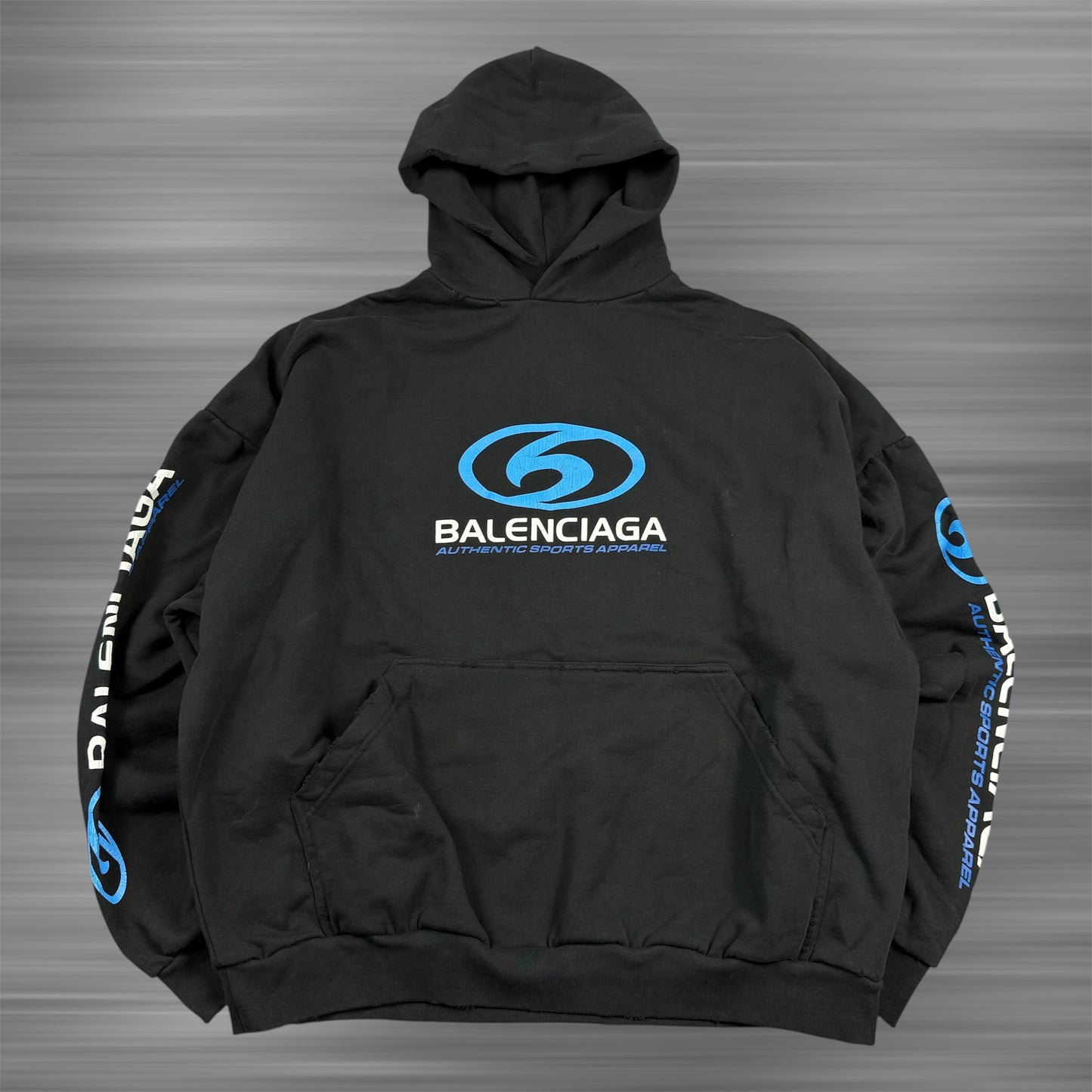 Balenciaga Surfer ‘Black’ Logo Hoodie