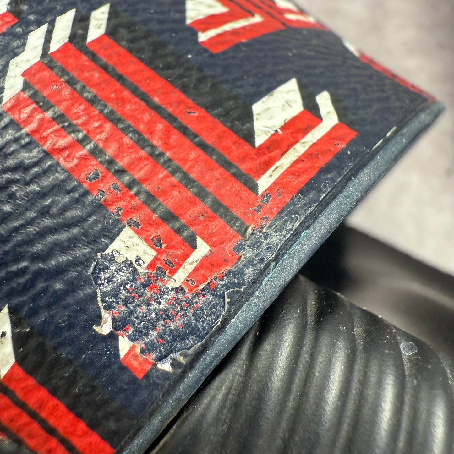 Lanvin Arpegie Logo Slides in ‘Dark Blue/Red’