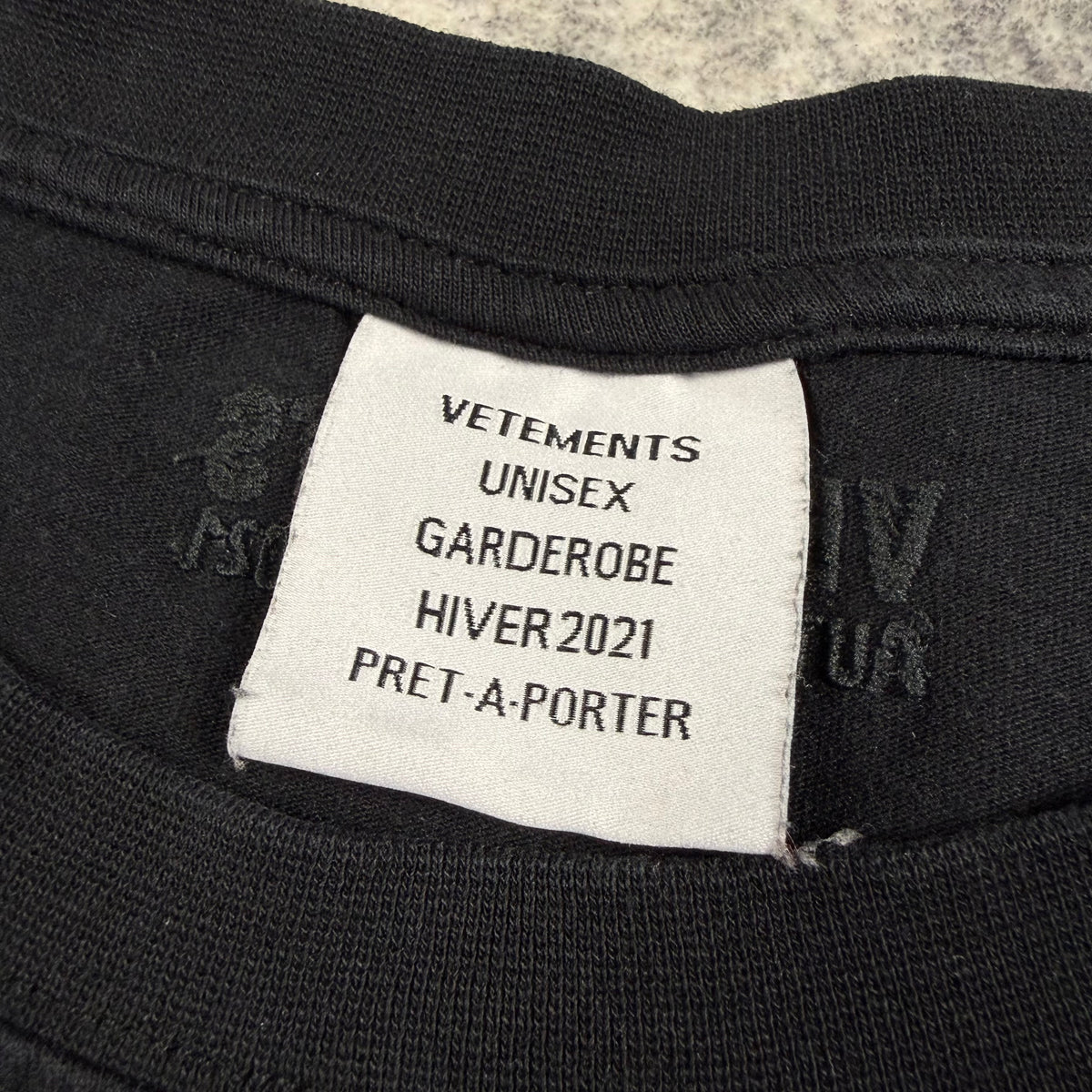 Vetements FW21 Logo Black T-Shirt